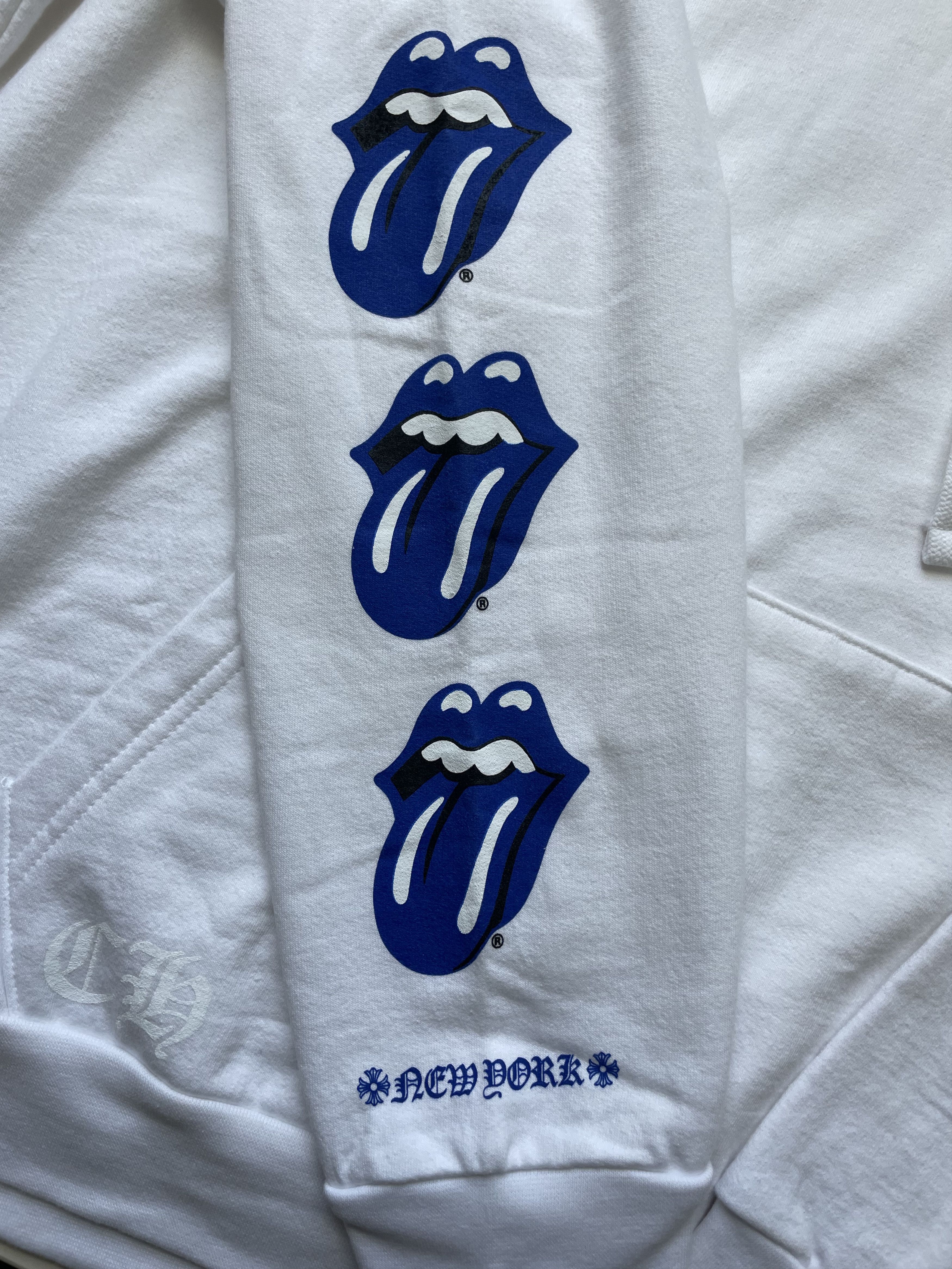 Chrome Hearts Chrome Hearts Rolling Stones New York Exclusive White Hoodie Size US XL / EU 56 / 4 - 4 Thumbnail