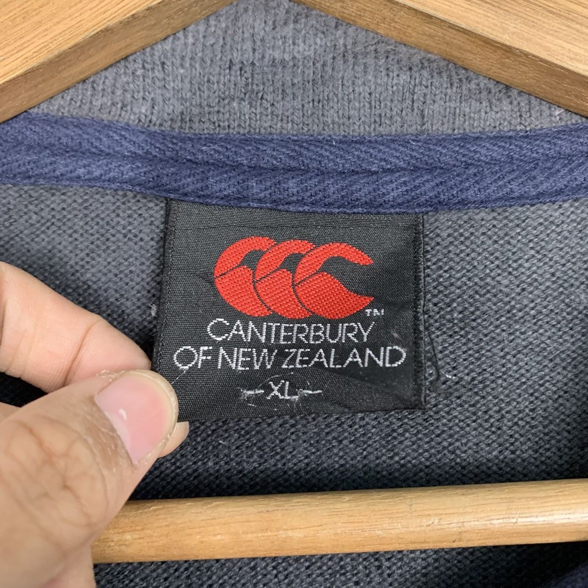 Canterbury of New Zealand Vintage Canterbury Of New Zealand Stripe Polo Rugby Sweater Size US XL / EU 56 / 4 - 12 Thumbnail