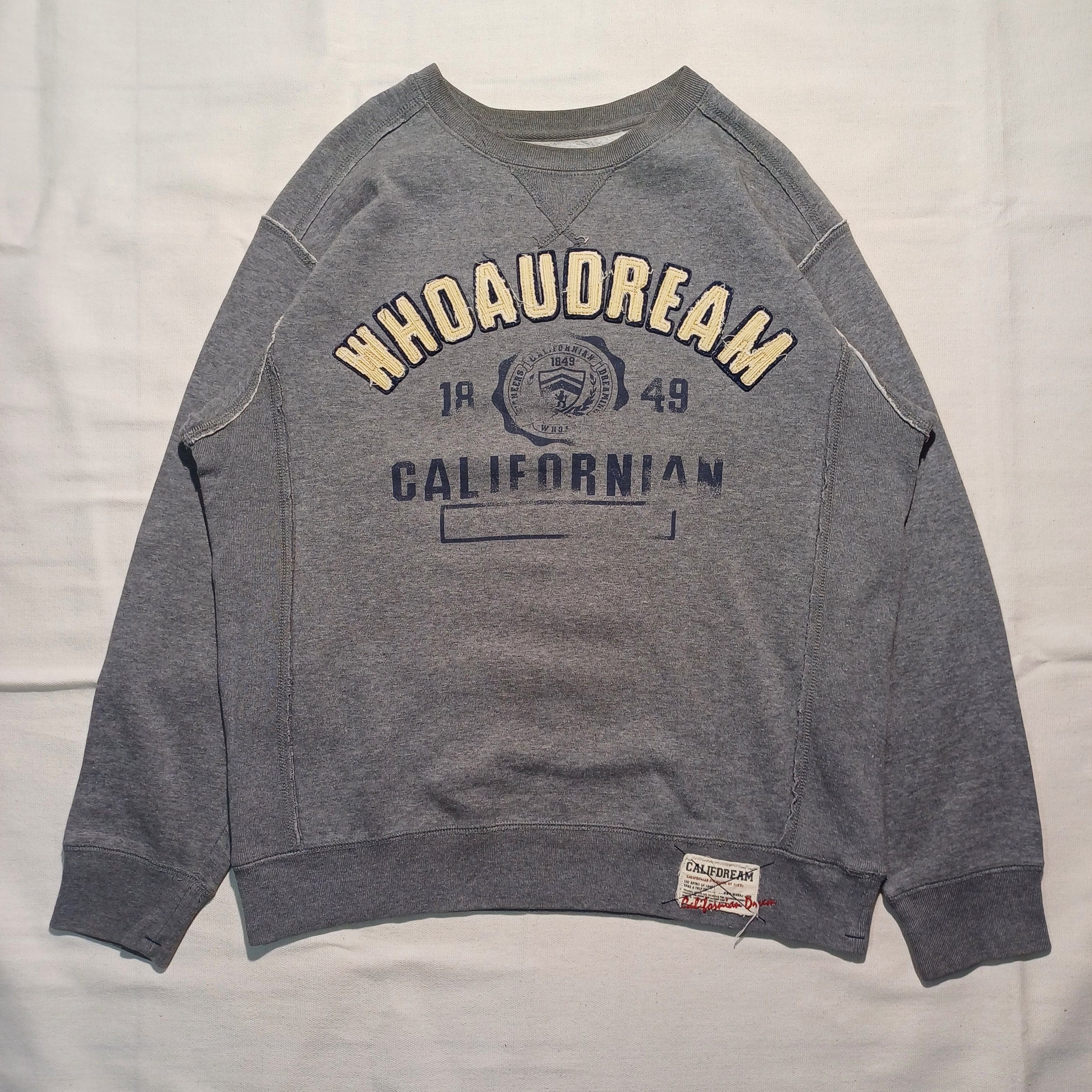 Who A.U. Sweatshirt Gray Embroidery Patch WHO.A.U Size US M / EU 48-50 / 2 - 1 Thumbnail