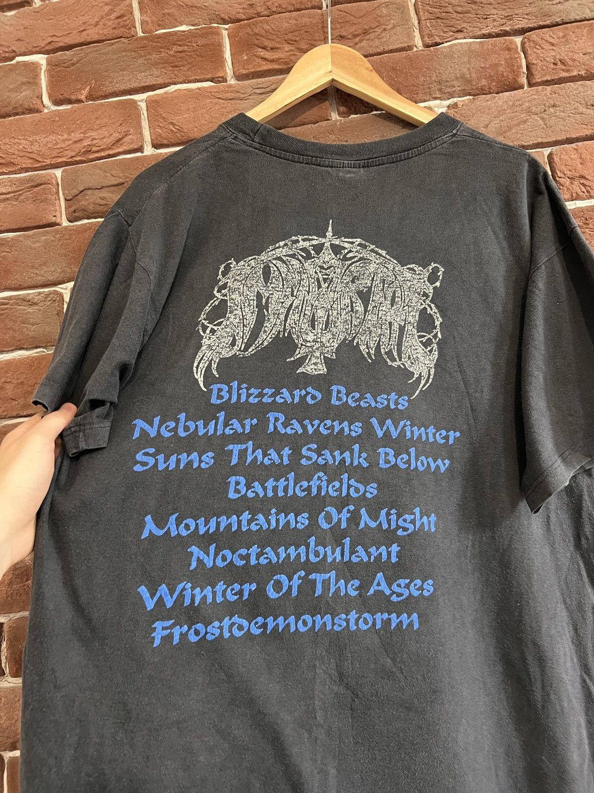 Band Tees Rare Vintage 90s Immortal Blizzard Beasts Metal Band Tee Size US L / EU 52-54 / 3 - 5 Thumbnail