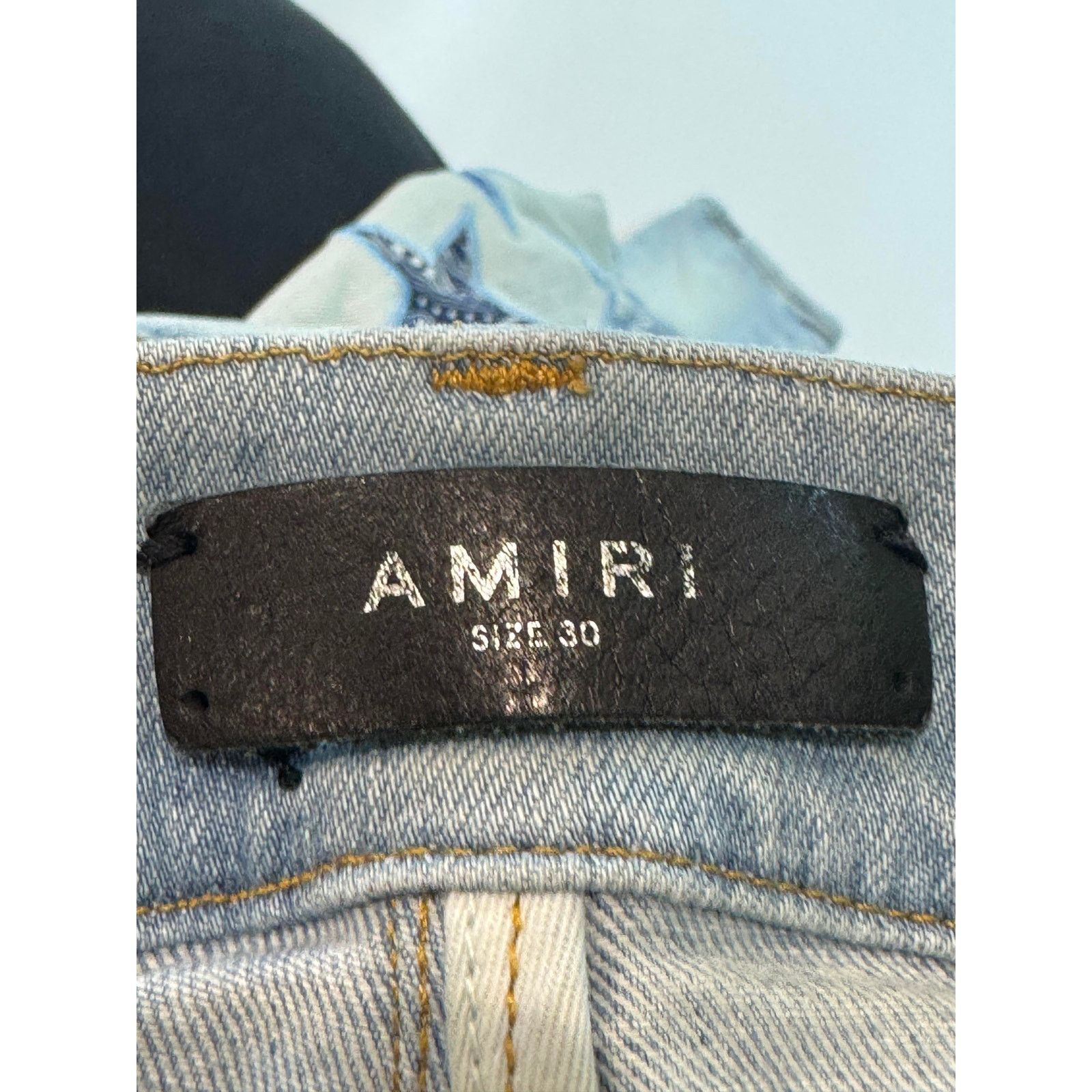 Amiri Amiri Light Wash Blue Chemist Jeans Size US 30 / EU 46 - 9 Thumbnail