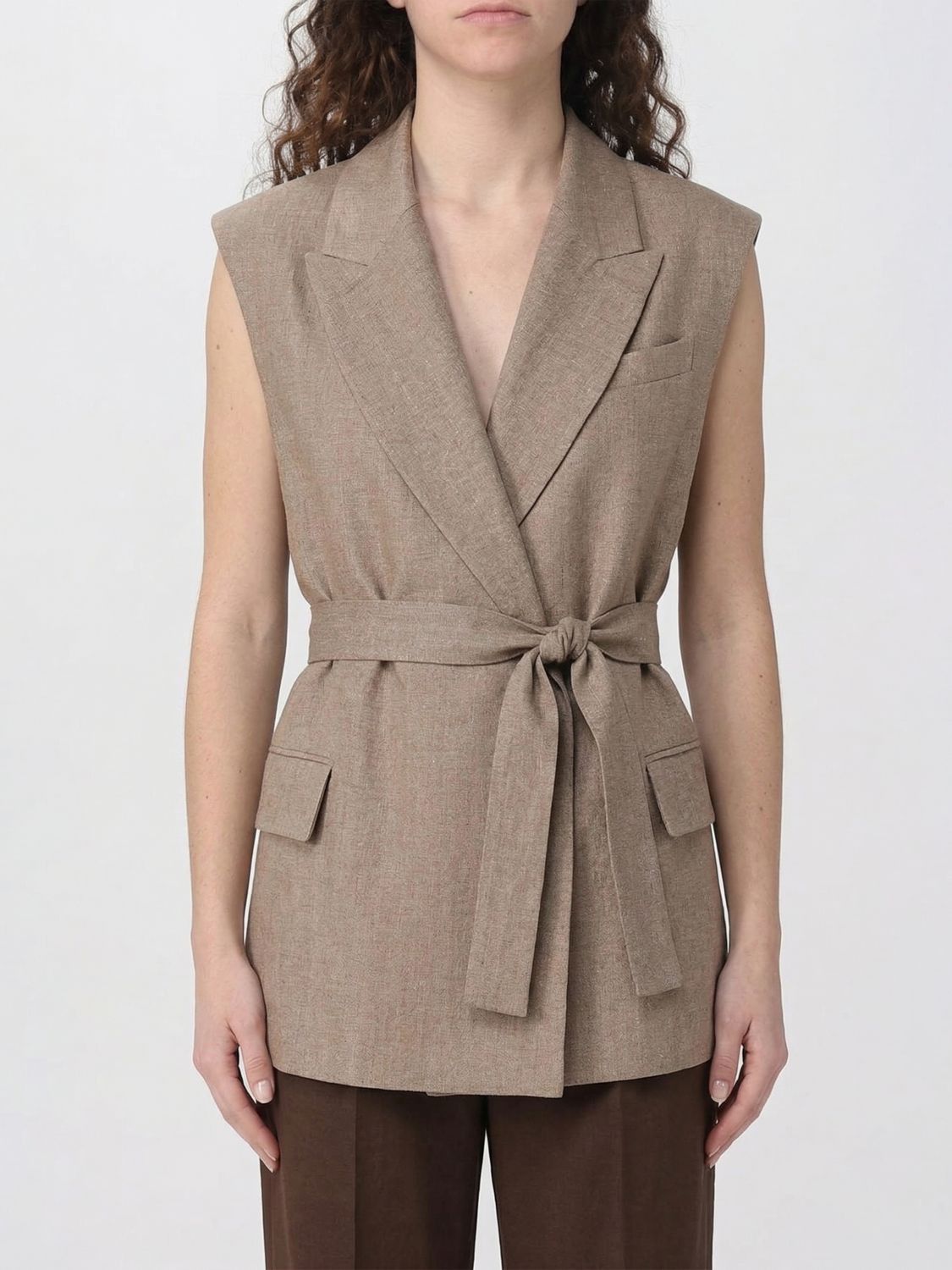 Brunello Cucinelli Brunello Cucinelli Waistcoat Woman Pink Size M / US 6-8 / IT 42-44 - 1 Thumbnail