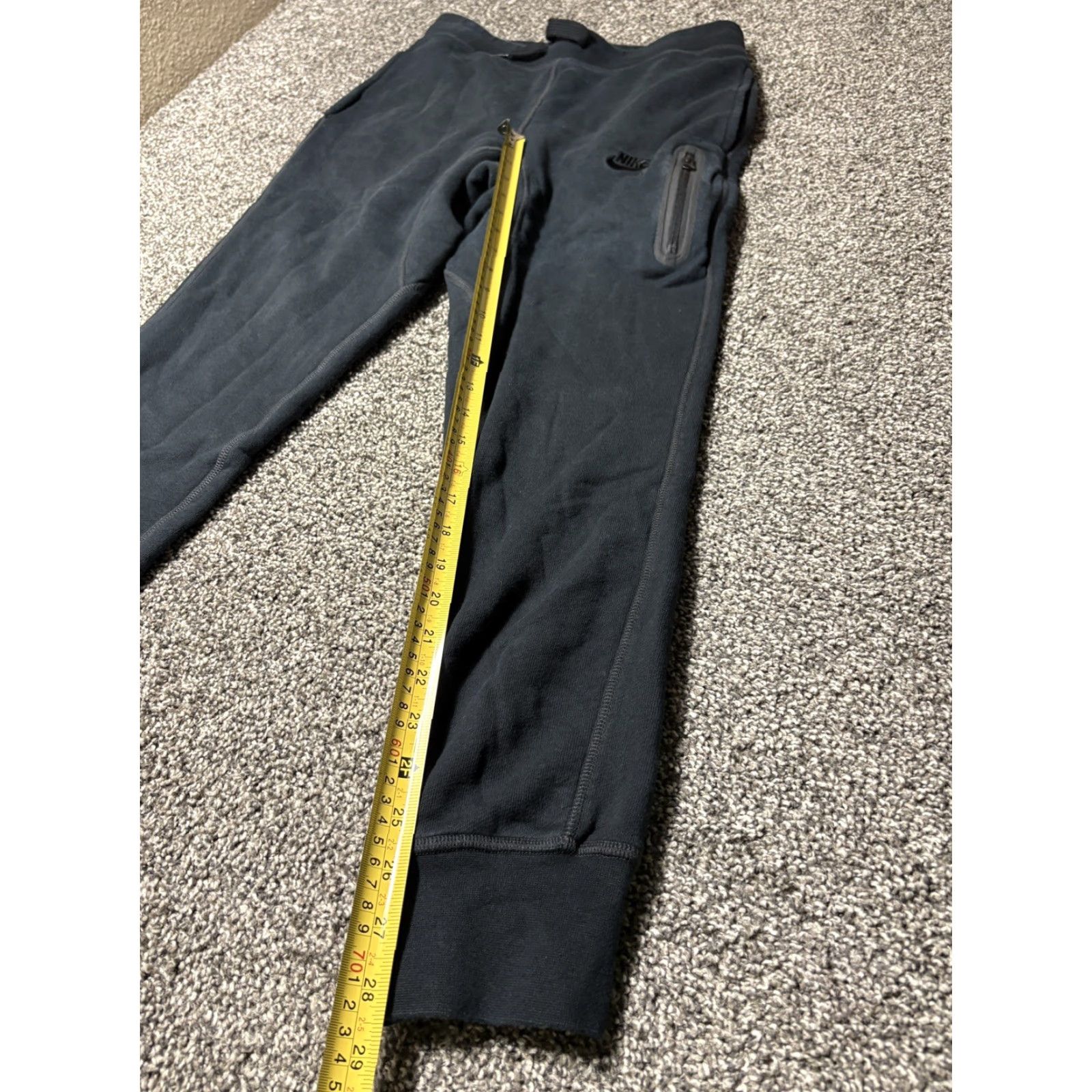 Nike Nike Air Pivot Jogger Sweatpants Men Small Black Fleece 687054 Size US 29 - 4 Thumbnail