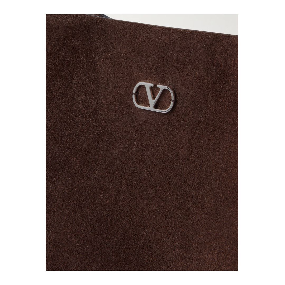 Valentino os11x0726 Size:OS/ Nellcote Embellished Suede Tote Bag Brown Size ONE SIZE - 4 Thumbnail