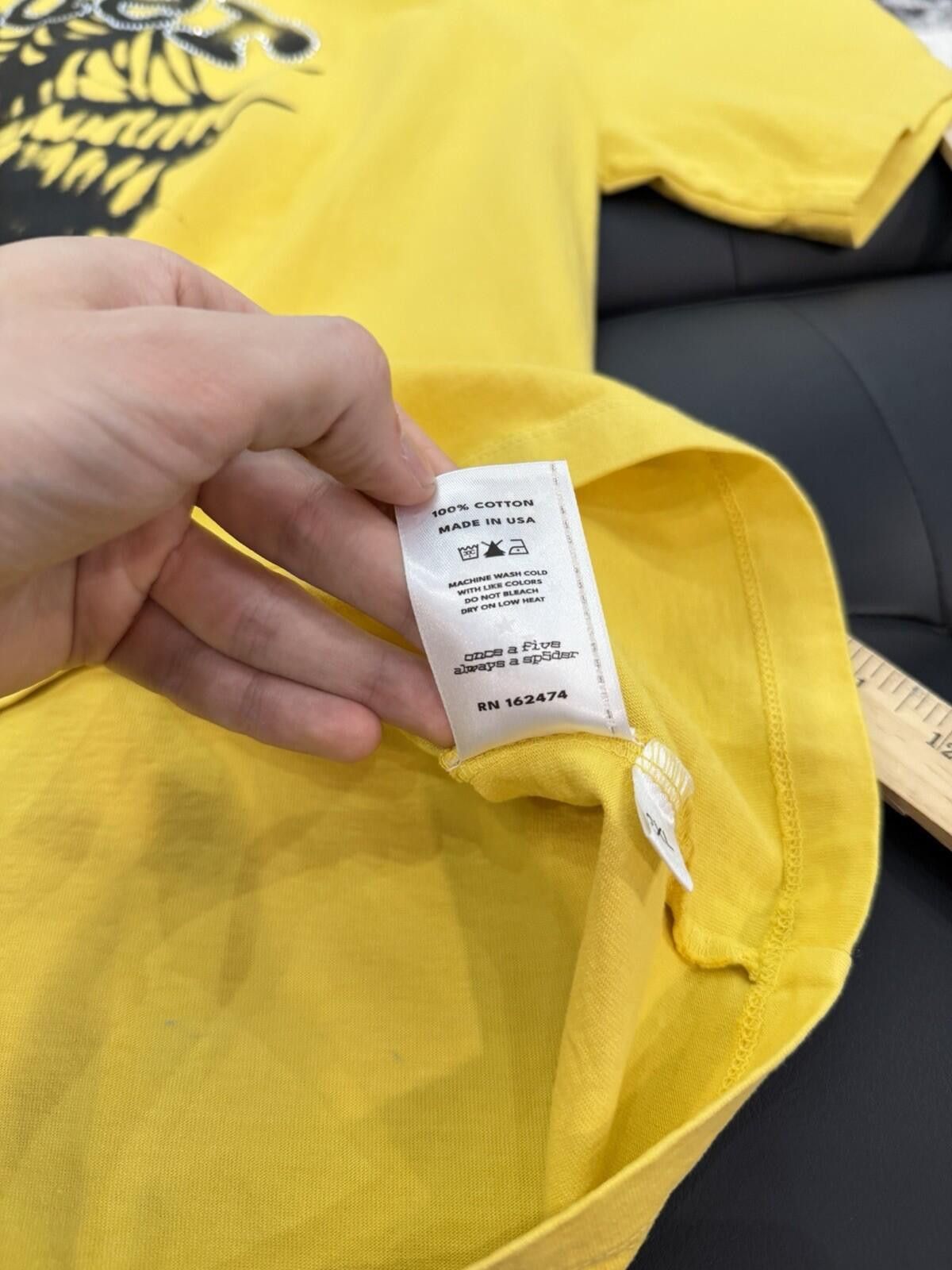Other Sp5der OG Web V2 Tee Stones Brand New Yellow Size (XXL) Size US XXL / EU 58 / 5 - 9 Thumbnail