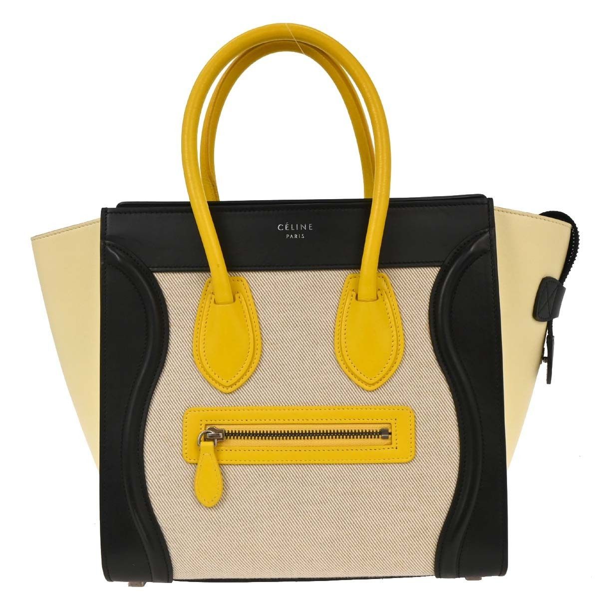 Celine Celine Luggage Bag Canvas and Leather Size ONE SIZE - 1 Thumbnail