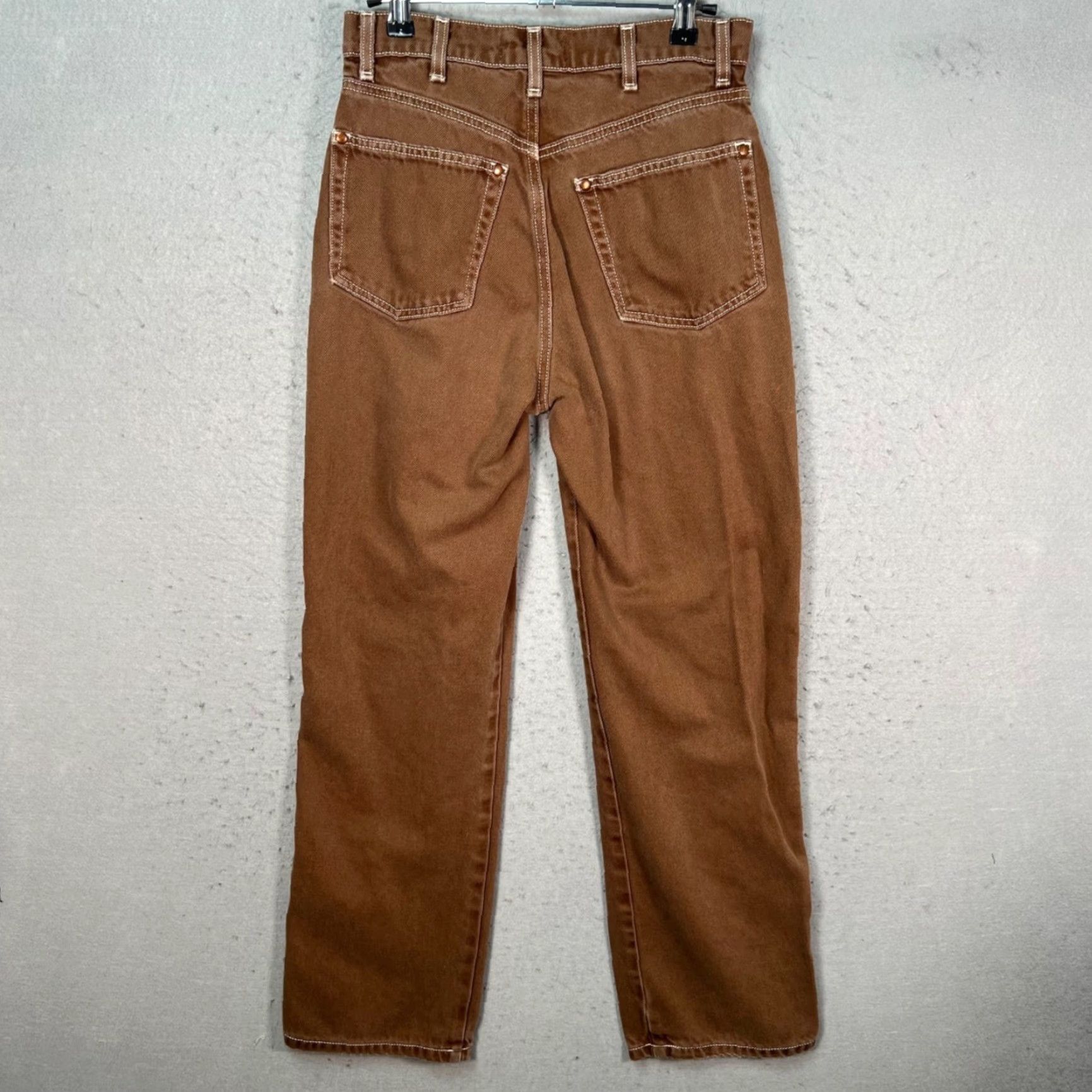 Reformation VINTAGE Reformation Cowboy Jeans 26 Womens High Rise Straight Brown Denim 5-Pocket Size 26" / US 2 / IT 38 - 2 Thumbnail