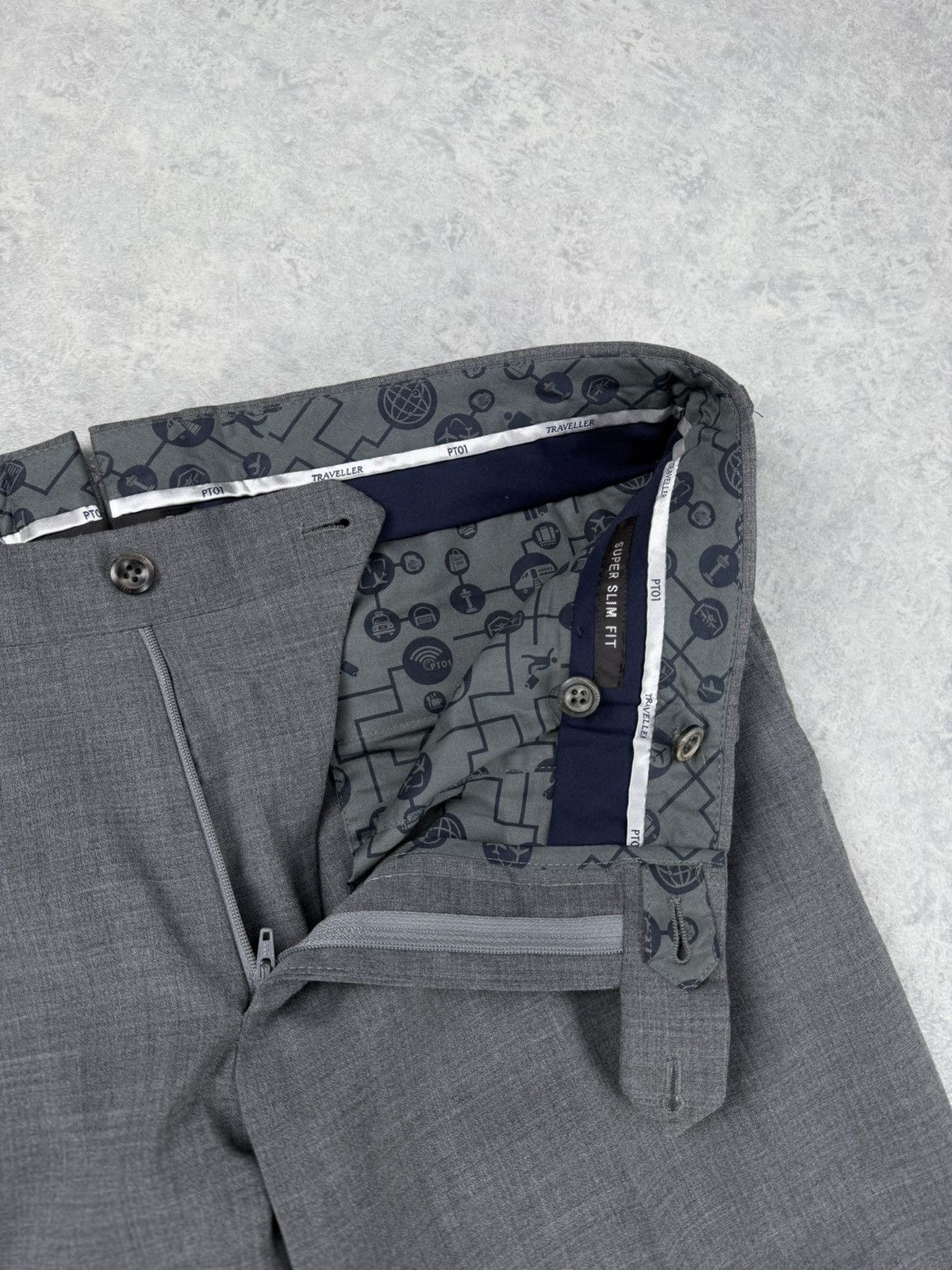 PT Torino PT01 Traveller Super Slim Fit Trousers Pants Size 52 Size US 34 / EU 50 - 6 Thumbnail