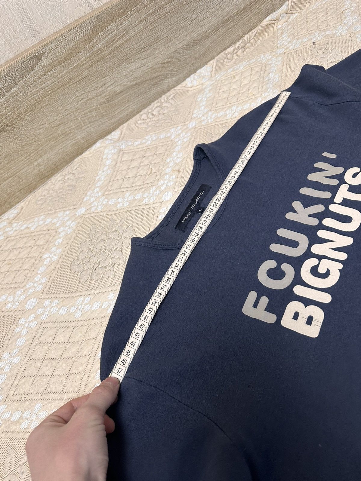 FCUK × French Connection 🔥 Rare FCUK X FRENCH CONNECTION BIGNUTS TEE SHIRT Y2K Japan Size US M / EU 48-50 / 2 - 10 Thumbnail