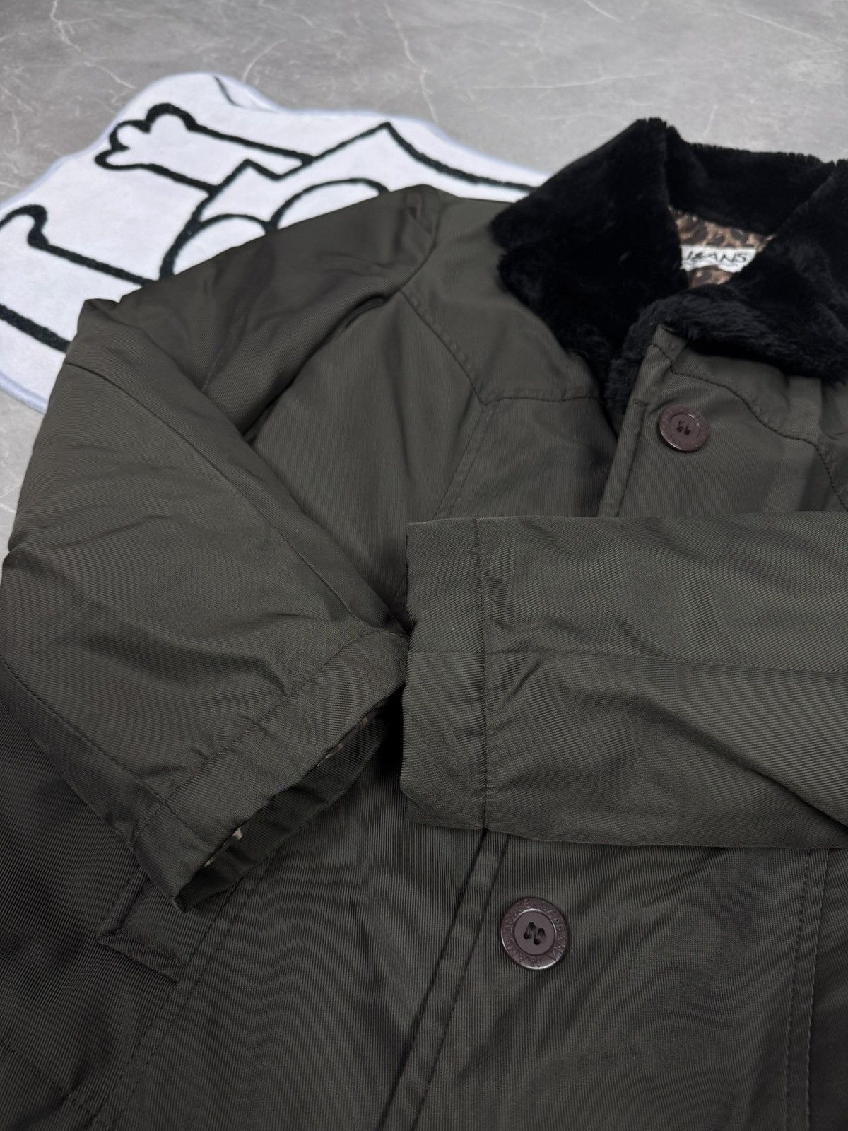 Dolce & Gabbana Dolce Gabana Alaska Khaki Fur Jacket Size S Size S / US 4 / IT 40 - 5 Thumbnail