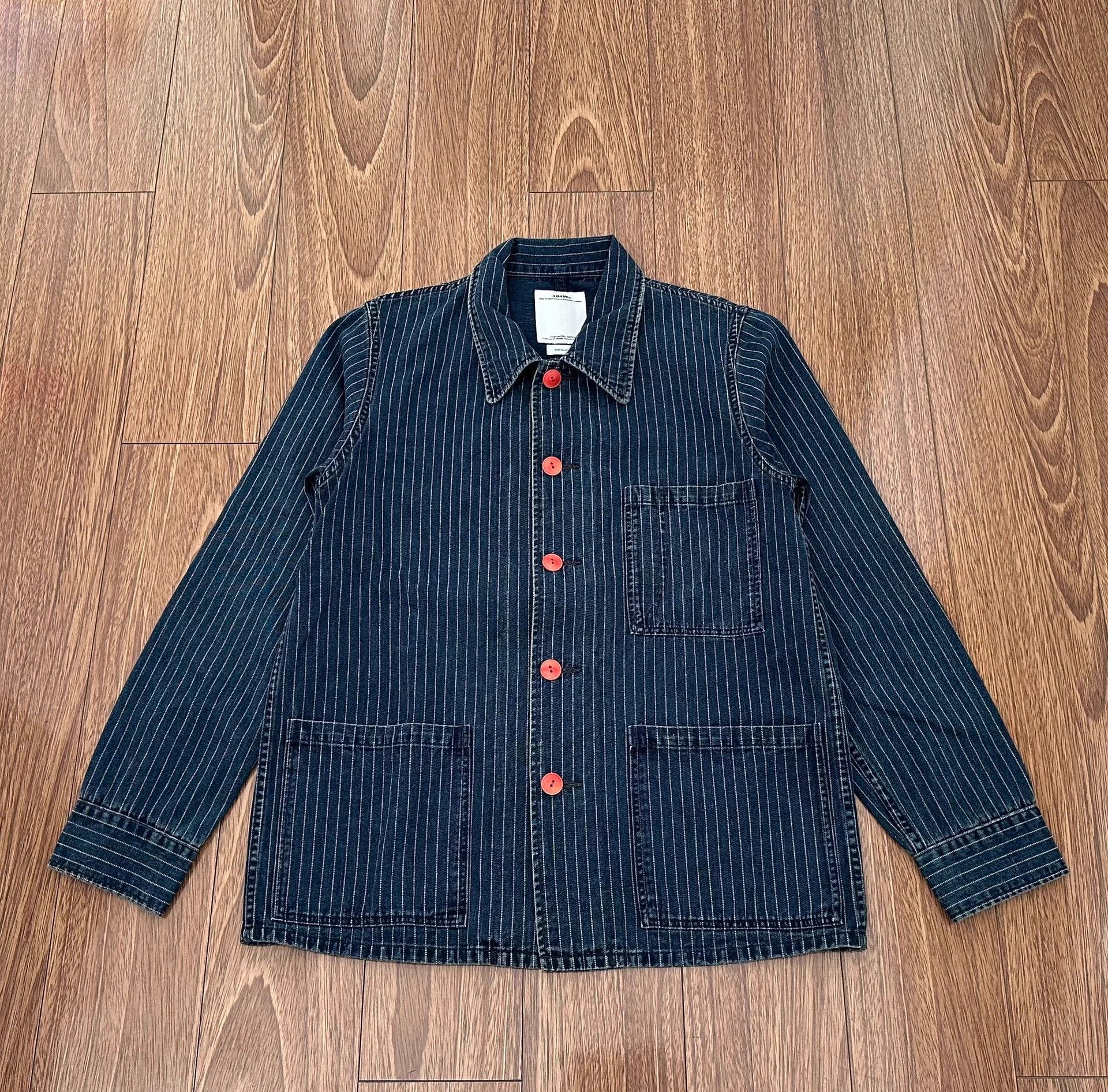 Visvim VISVIM TRAVAIL COVERALL WABASH DK indigo stripe 2 Size US M / EU 48-50 / 2 - 1 Thumbnail