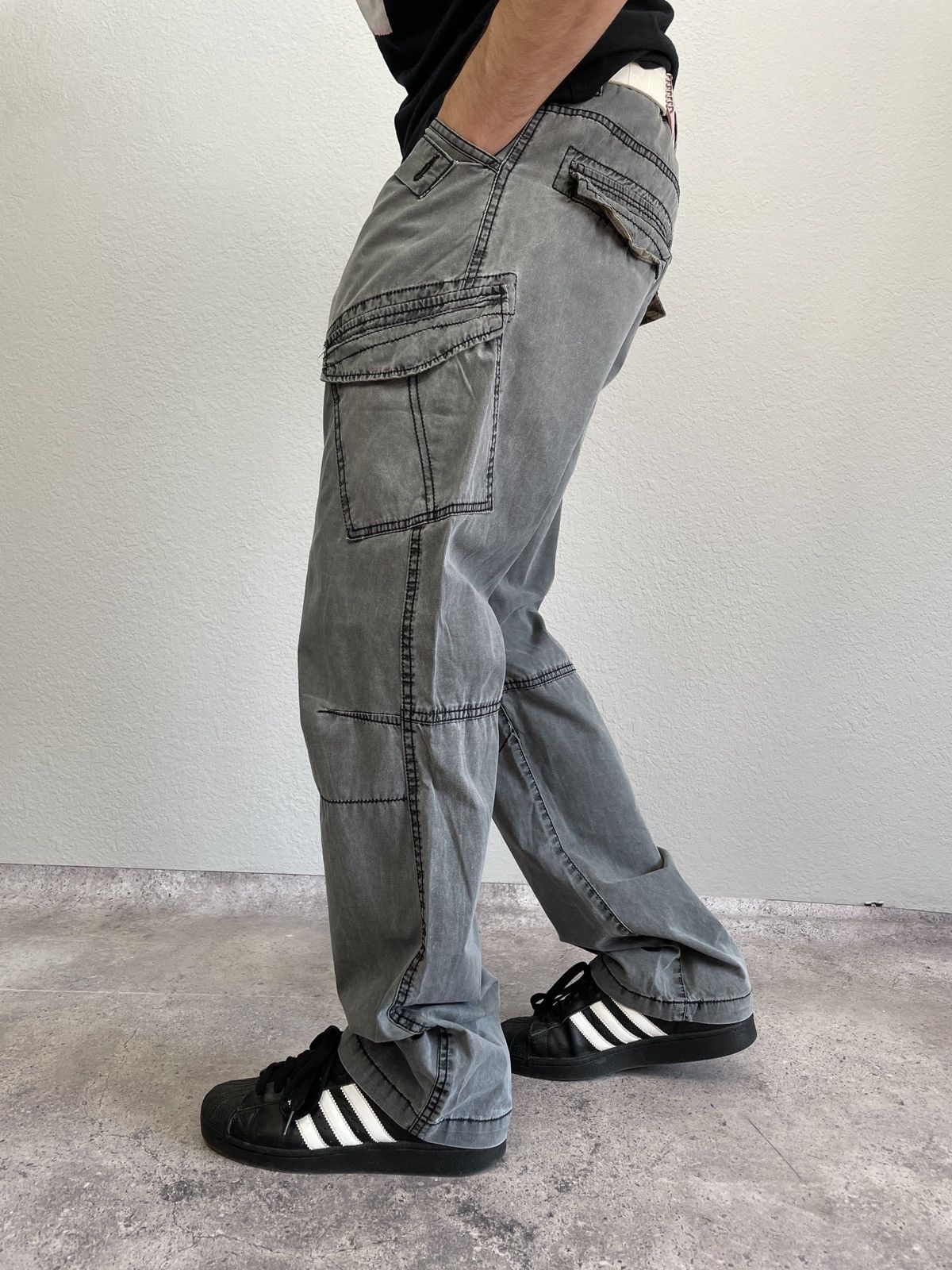 G-Star × Japanese Brand × Vintage Vintage Junya Watanabe Balenciaga Style Bondage Cargo Pants Size US 32 / EU 48 - 3 Thumbnail