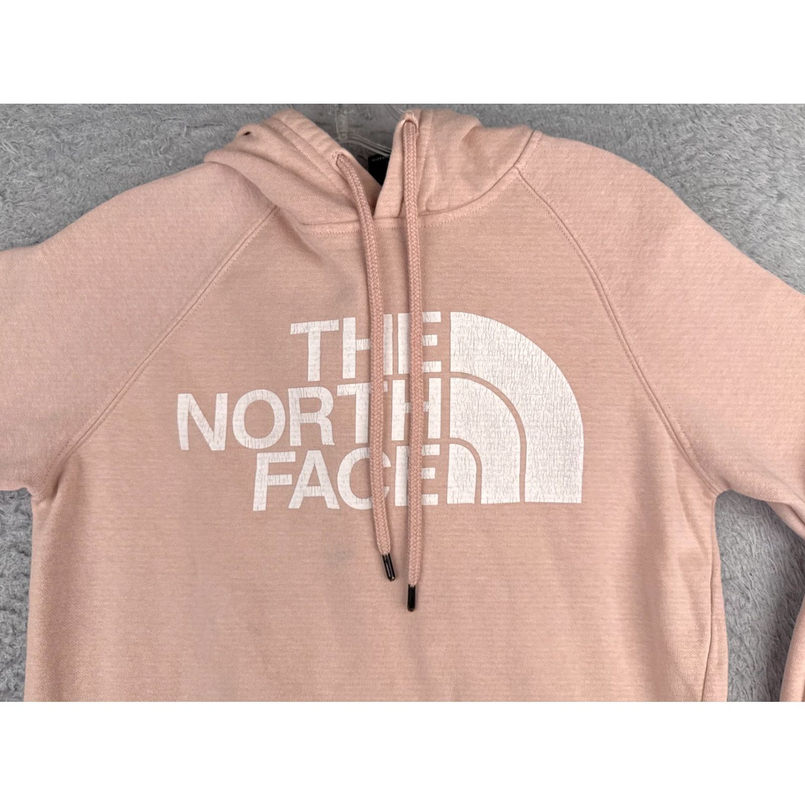 The North Face VINTAGE The North Face Hoodie Womens XS Pink Pullover Crew Neck Solid Logo Pocket Regular Fit - 30 in Chest Girls/Boys? Size XS / US 0-2 / IT 36-38 - 4 Thumbnail