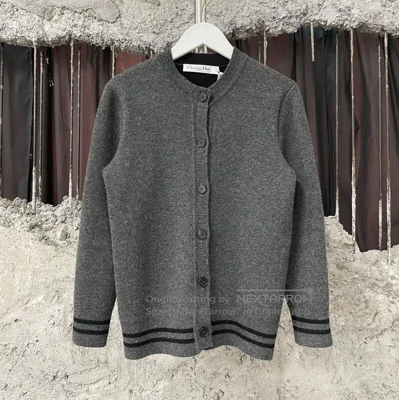 Dior Dior Gray Long Sleeve Cardigan for Women . Size XXS / US 00 / IT 34 - 1 Thumbnail
