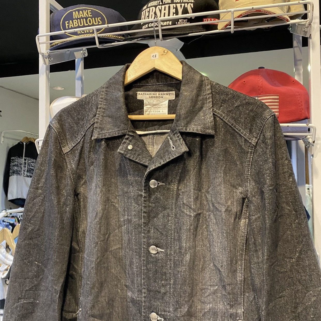 Katharine Hamnett London Katherine Hamnett Black Denim Blouson Jacket Size US L / EU 52-54 / 3 - 4 Thumbnail