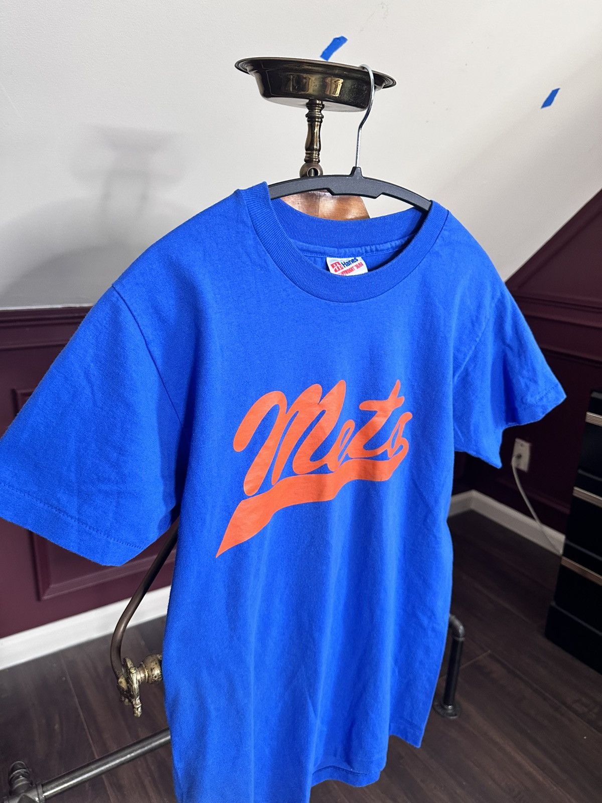 Hanes 90s single stitch New York Mets MiUSA t-shirt blue Size US S / EU 44-46 / 1 - 2 Thumbnail