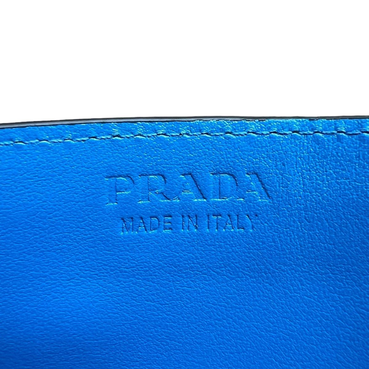 Prada Prada Saffiano Logo Card Holder Wallet Size ONE SIZE - 4 Thumbnail
