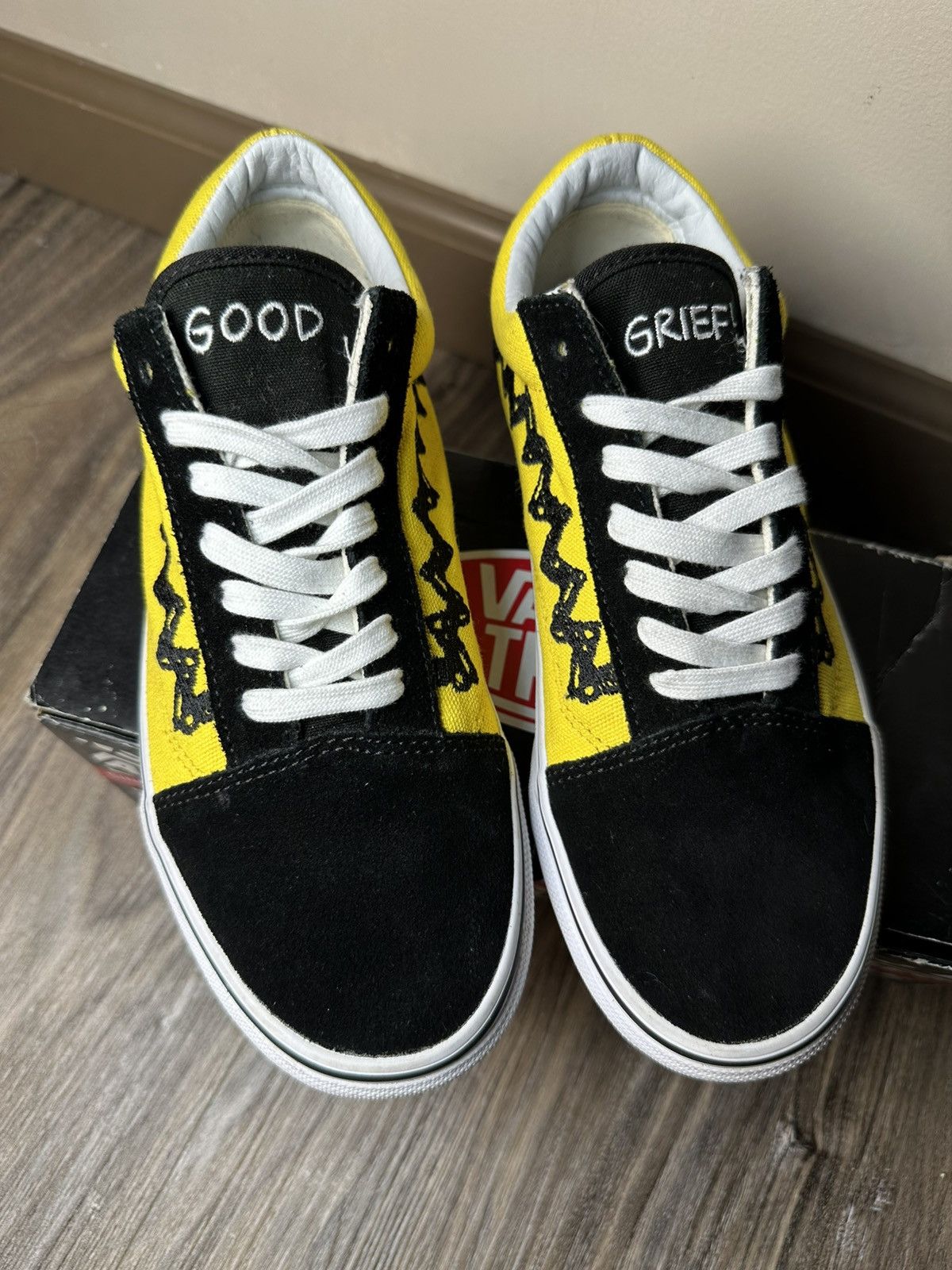 Vans × Vintage Rare VANS Old Skool x Peanuts Charlie Brown Size US 5 / EU 37 - 2 Thumbnail
