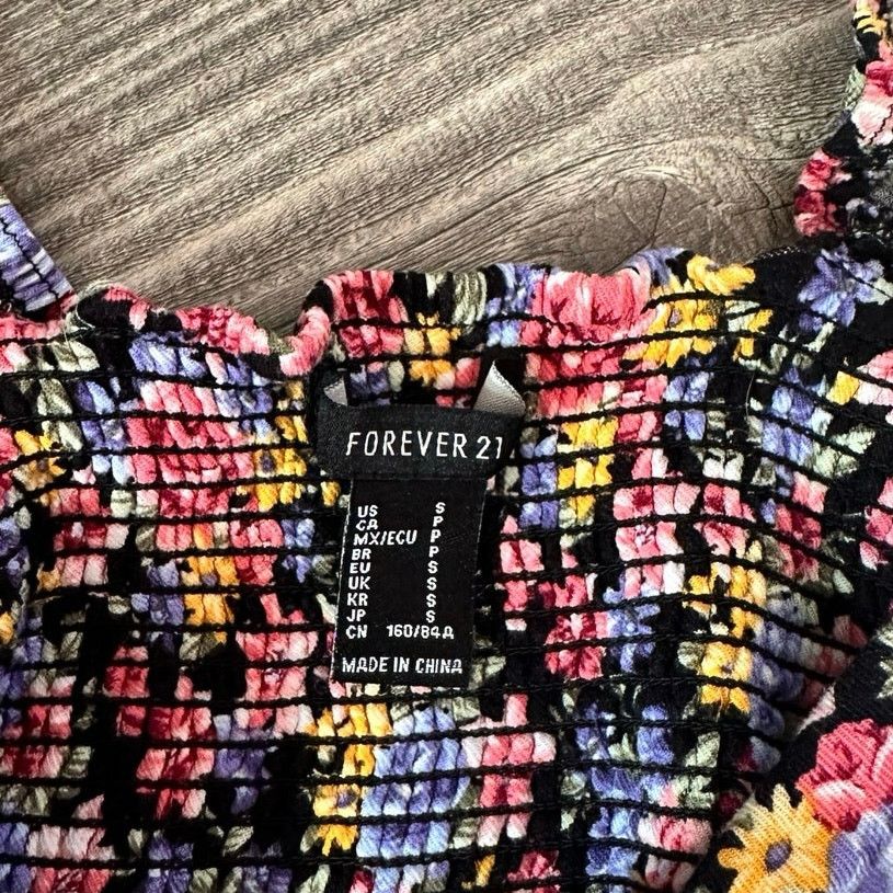 Forever 21 forever 21 multicolor floral crop top Size S / US 4 / IT 40 - 3 Thumbnail