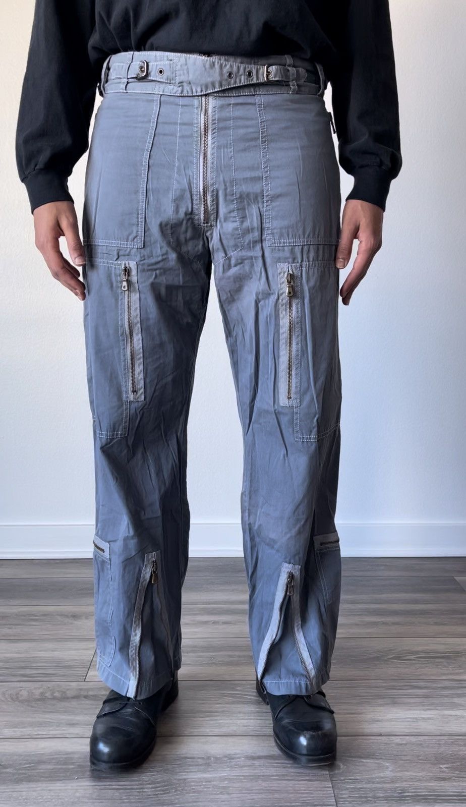 Dolce & Gabbana AW2003 Parachute Flight Cargo Pants Size US 33 - 2 Thumbnail