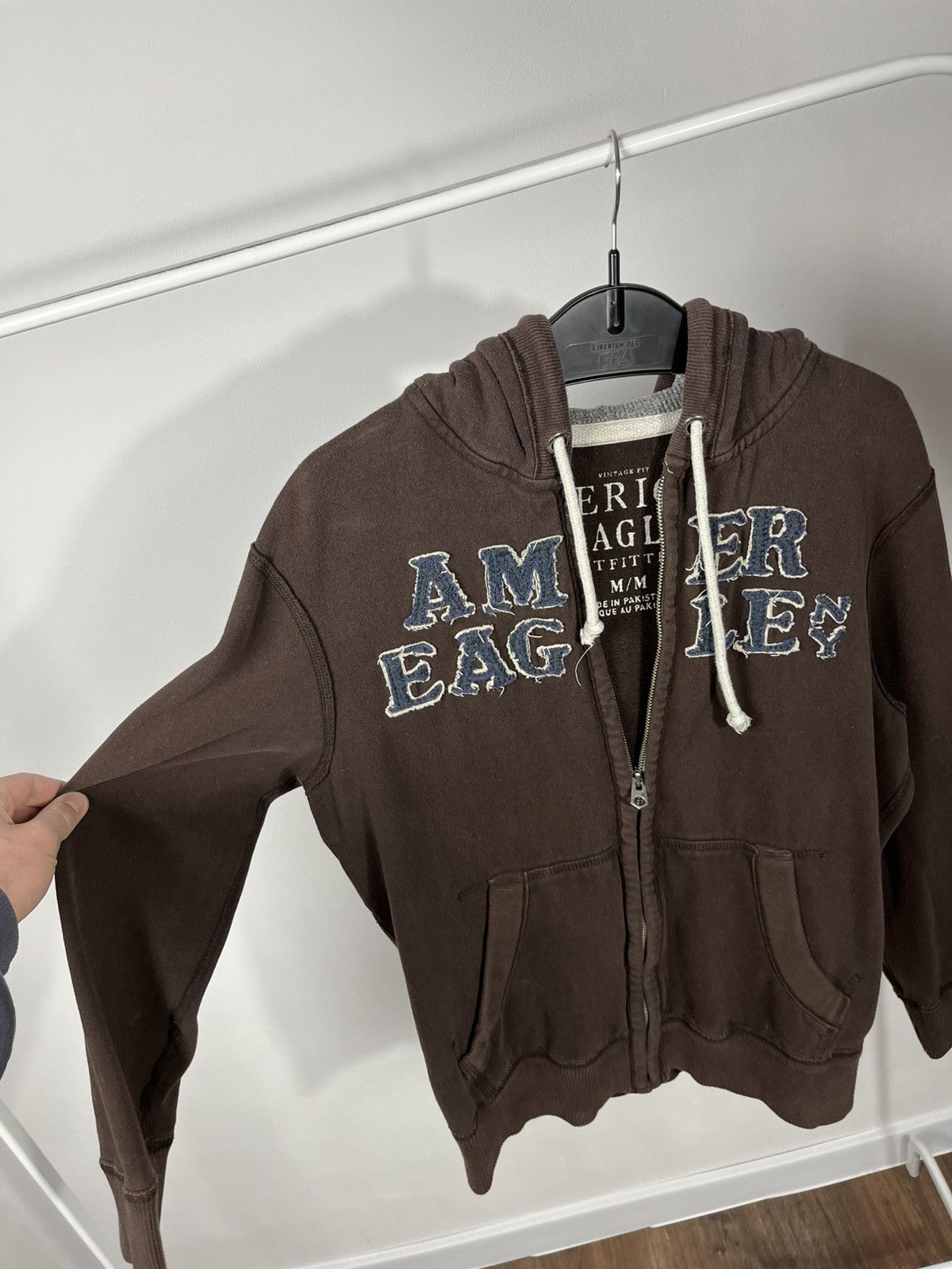 Other Vintage American Eagle Hoodie Zip Up Distressed M Faded Men Size US M / EU 48-50 / 2 - 11 Thumbnail