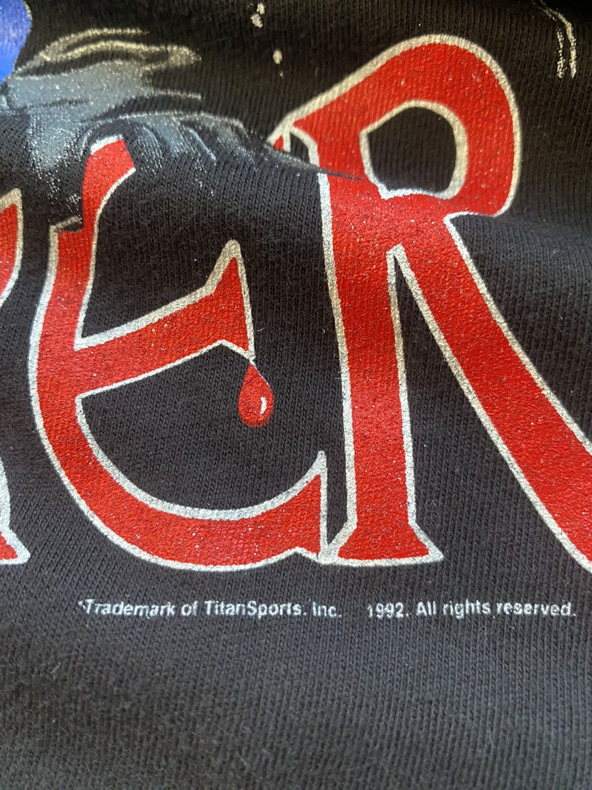 Band Tees × Vintage × WWE Undertaker 1992/1993 Vintage Titan Sport Tee Size US M / EU 48-50 / 2 - 2 Thumbnail
