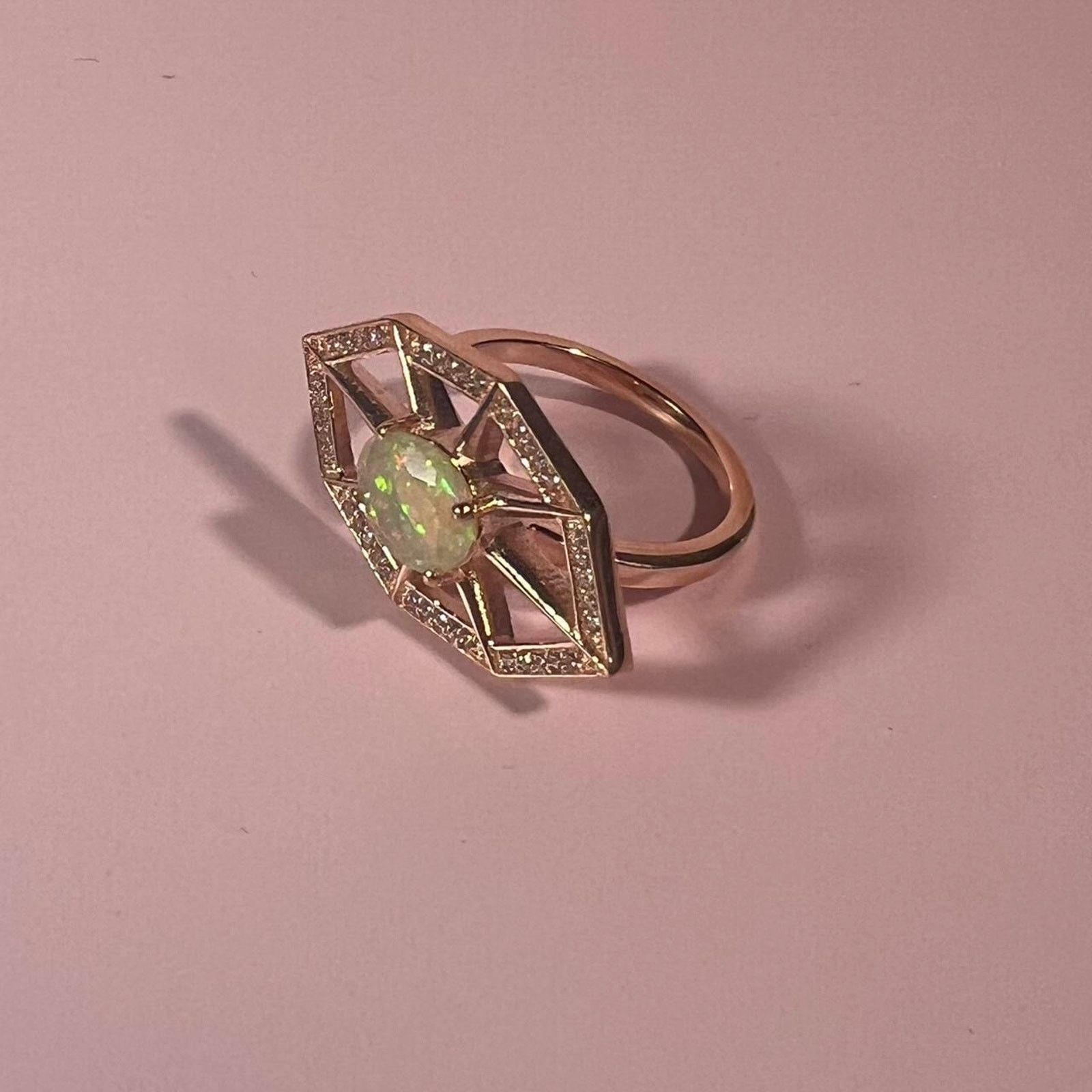 Jewelry Hespera rose gold opal ring Size ONE SIZE - 2 Thumbnail