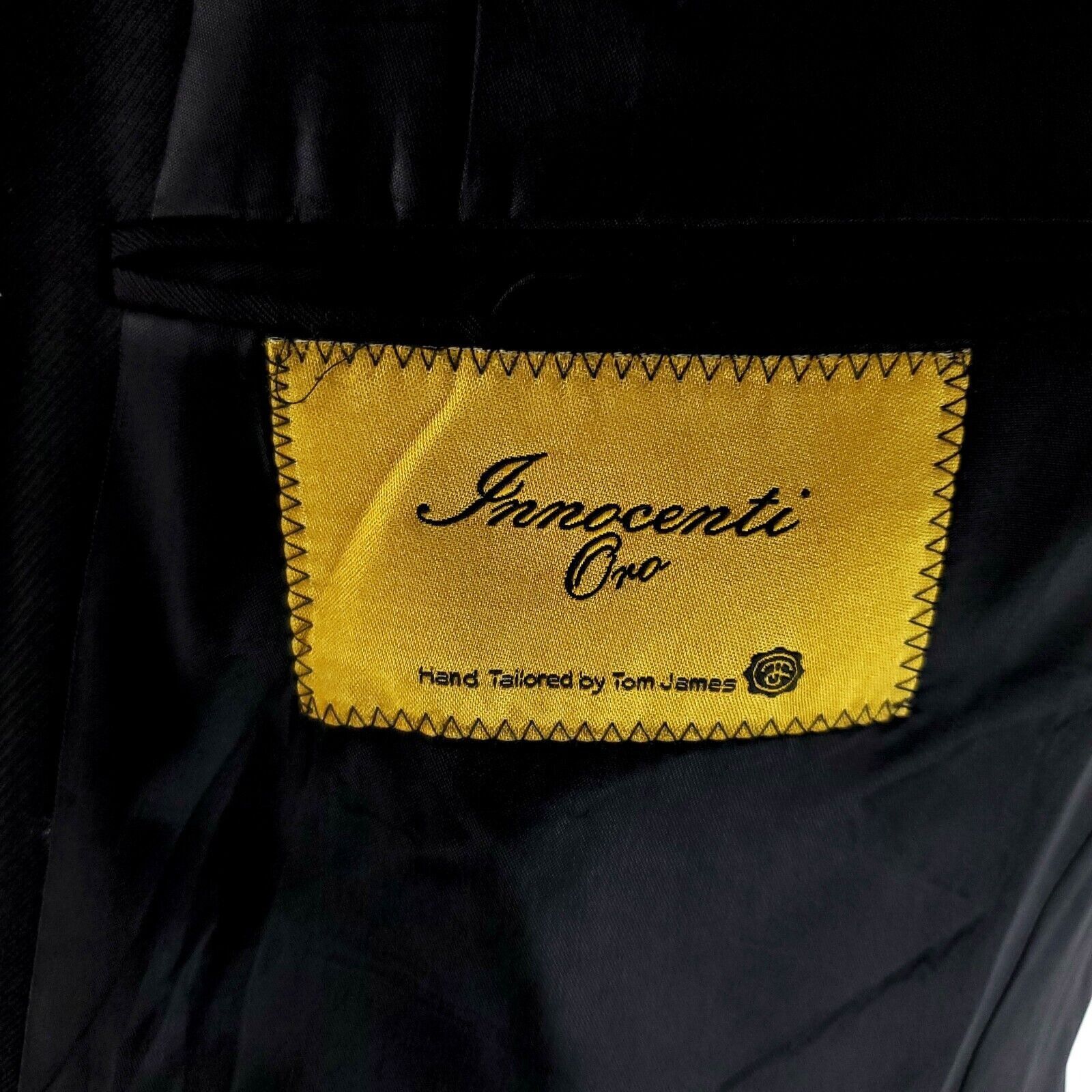 Tom James Tom James Innocenti Oro Bespoke Wool 2 Gold Button Blazer 42 Size 42R - 8 Thumbnail