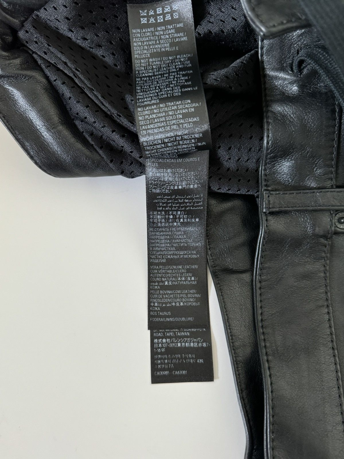 Balenciaga Balenciaga Leather Biker Moto Pants Size US 32 / EU 48 - 10 Thumbnail