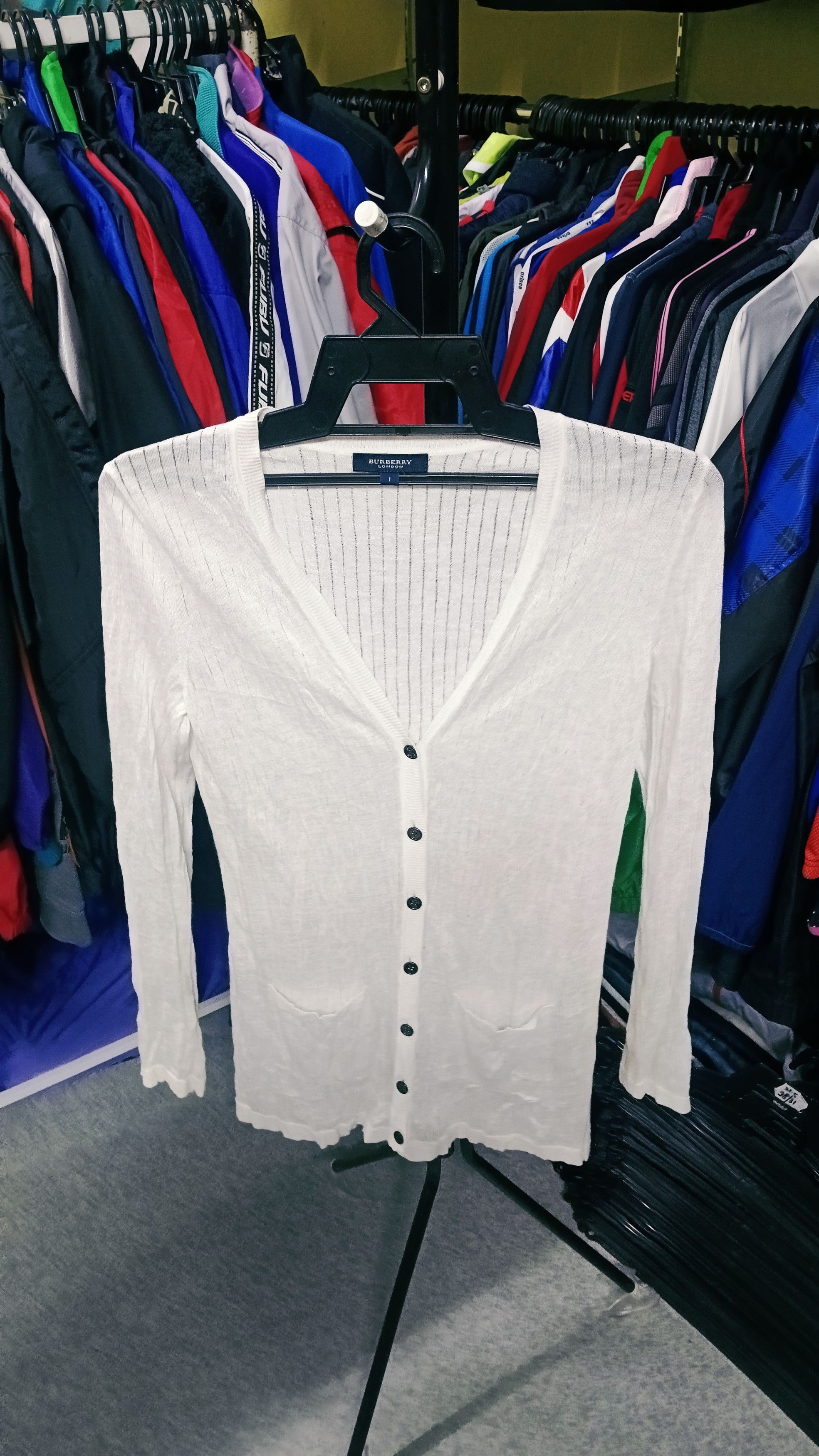 Burberry Burberry Button Up Cardigan Size S / US 4 / IT 40 - 1 Thumbnail