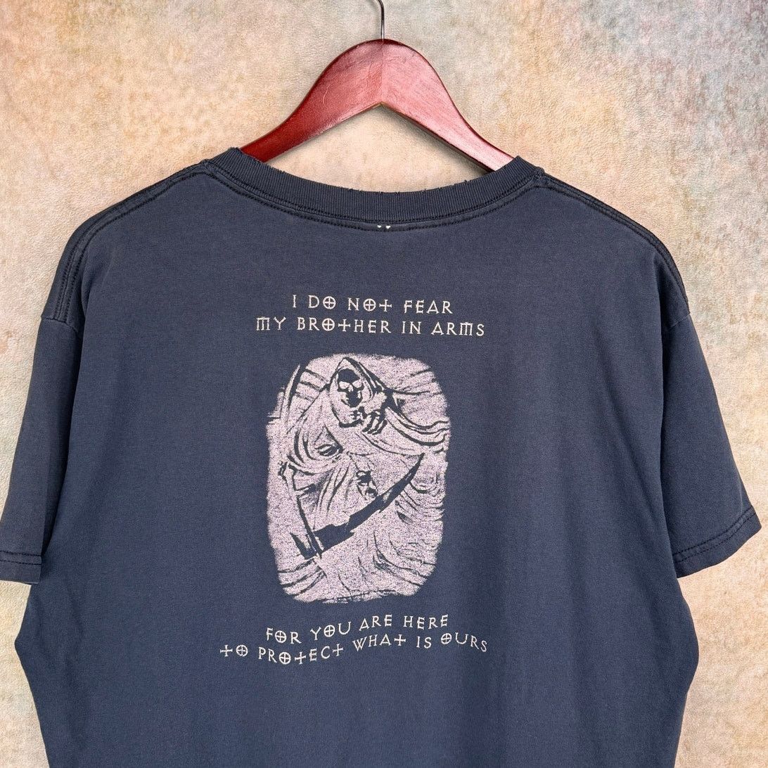 Vintage VTG 90s Hands of Doom T Shirt Mens Sz L Navy Blue Fade Size US L / EU 52-54 / 3 - 4 Thumbnail