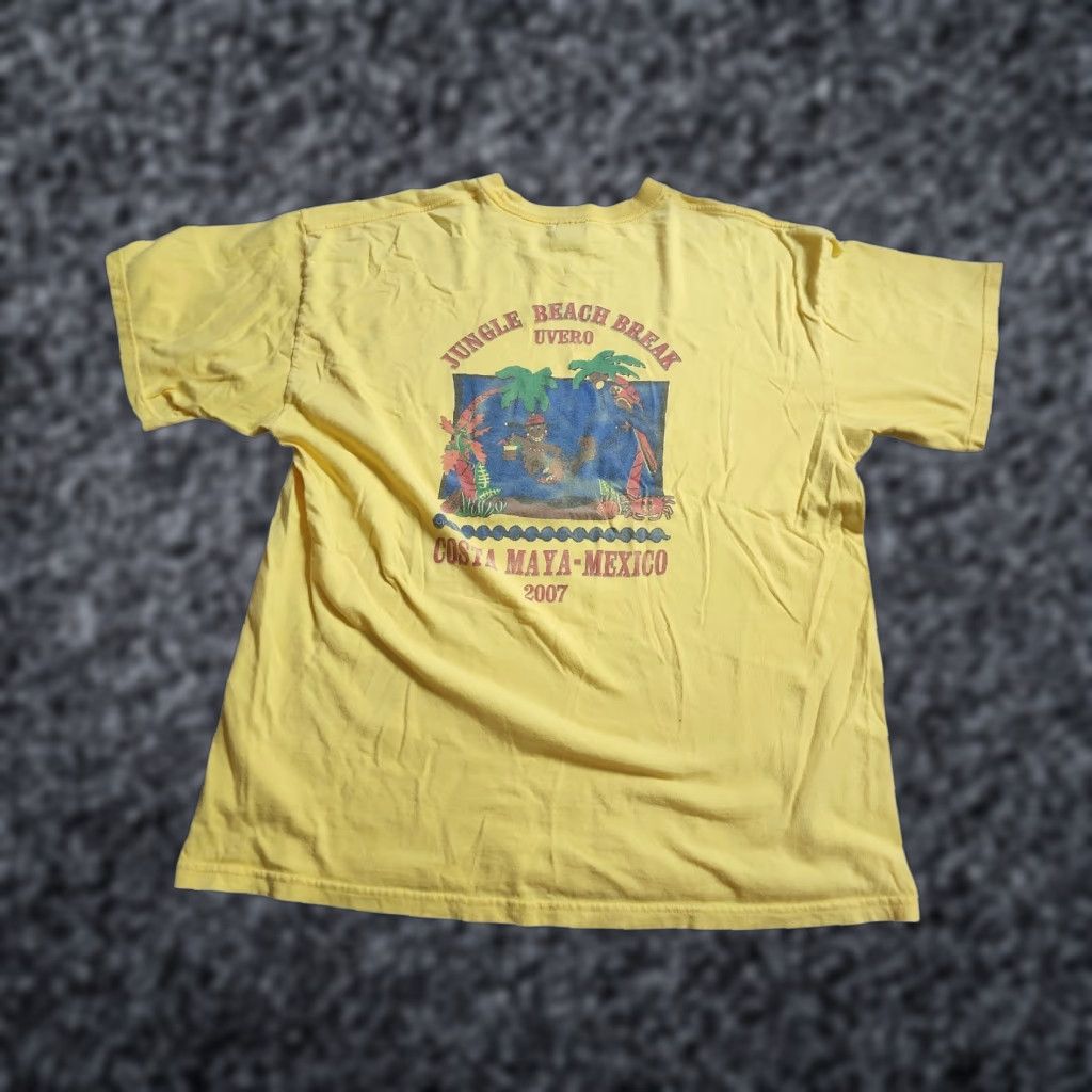 Vintage Costa Maya Mexico 2007 Beach T-Shirt Yellow Mens XL Short Sleeve Crew Neck Size US XL / EU 56 / 4 - 1 Thumbnail