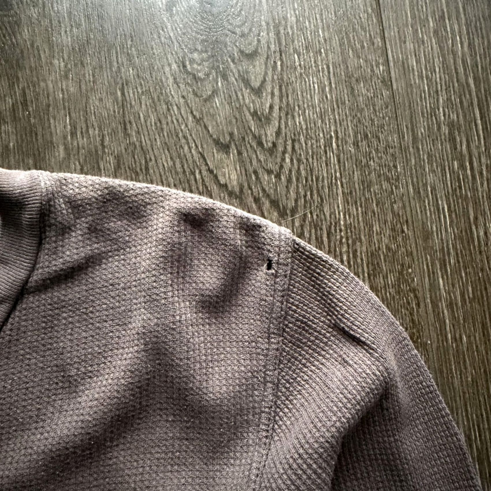 Vintage Y2K Aeropostale Thermal Shirt Womens XL Brown Waffle Knit 3/4 Sleeve Logo Top Size XL / US 12-14 / IT 48-50 - 5 Thumbnail