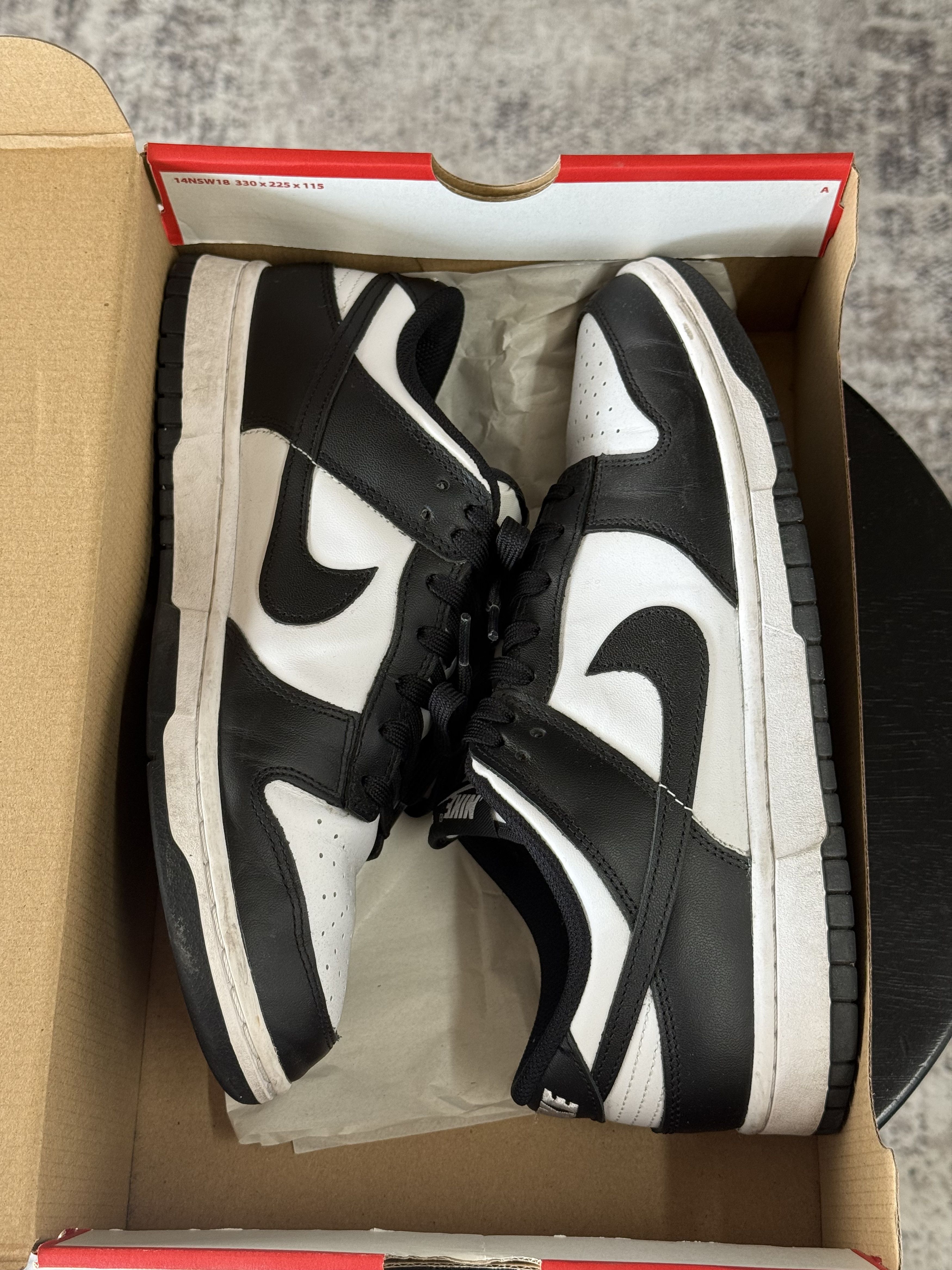 Nike *USED* Nike Dunk Low PANDA DUNK women size 11 / men size 9.5 Size US 9.5 / EU 42-43 - 1 Thumbnail