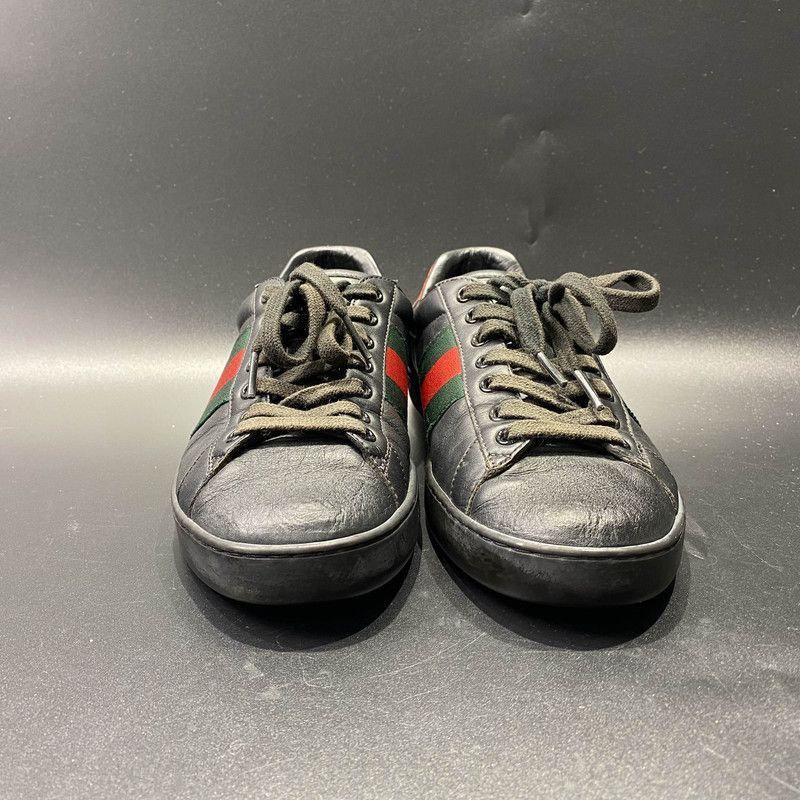 Gucci Gucci Ace Stripe Low-Top Sneakers for Men Size US 7.5 / EU 40-41 - 2 Thumbnail