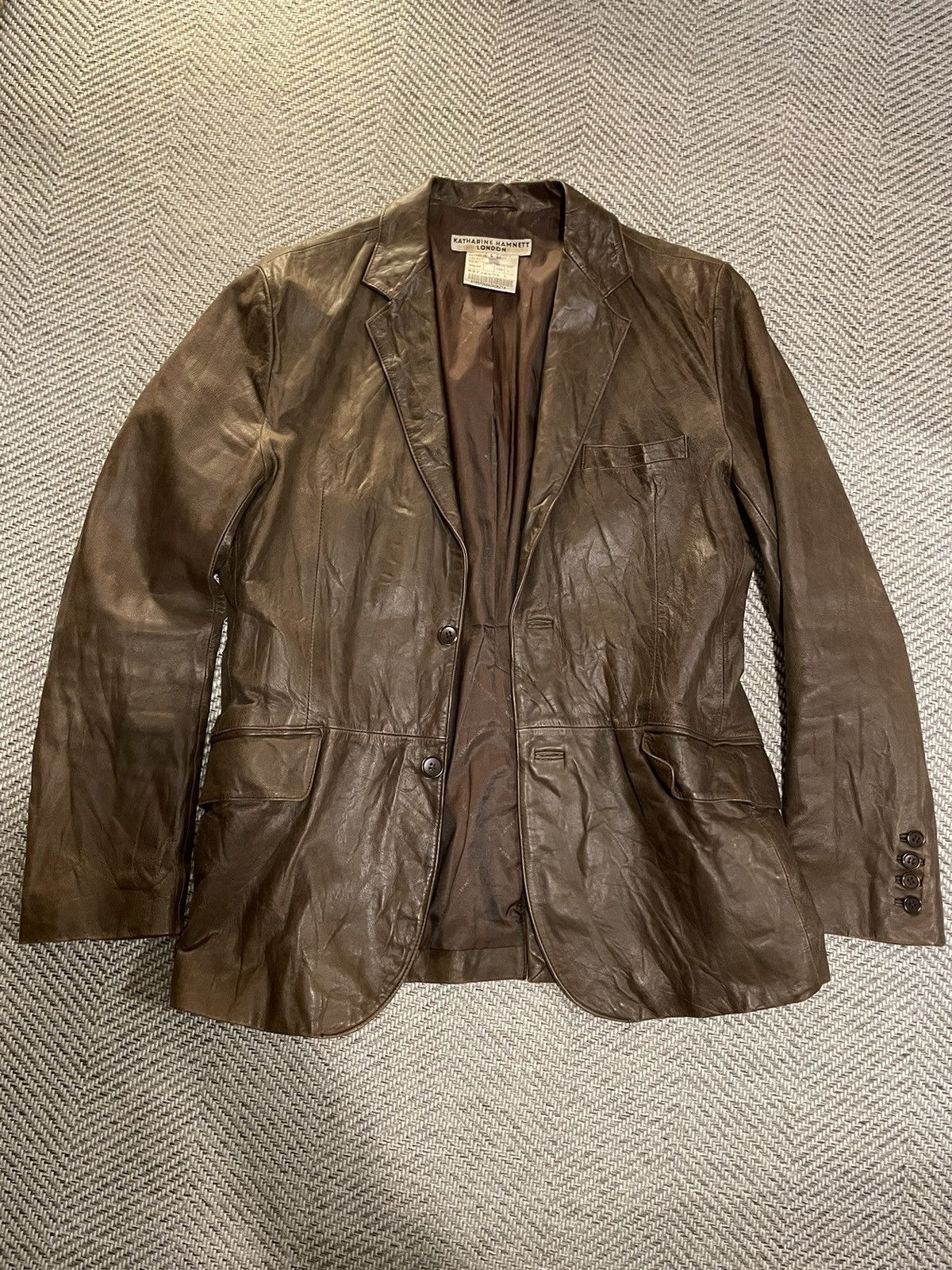 ジャケット・アウター OLD HAMNETT LEATHER TAILORED JACKET OLD HAMNETT LEATHER TAILORED JACKET