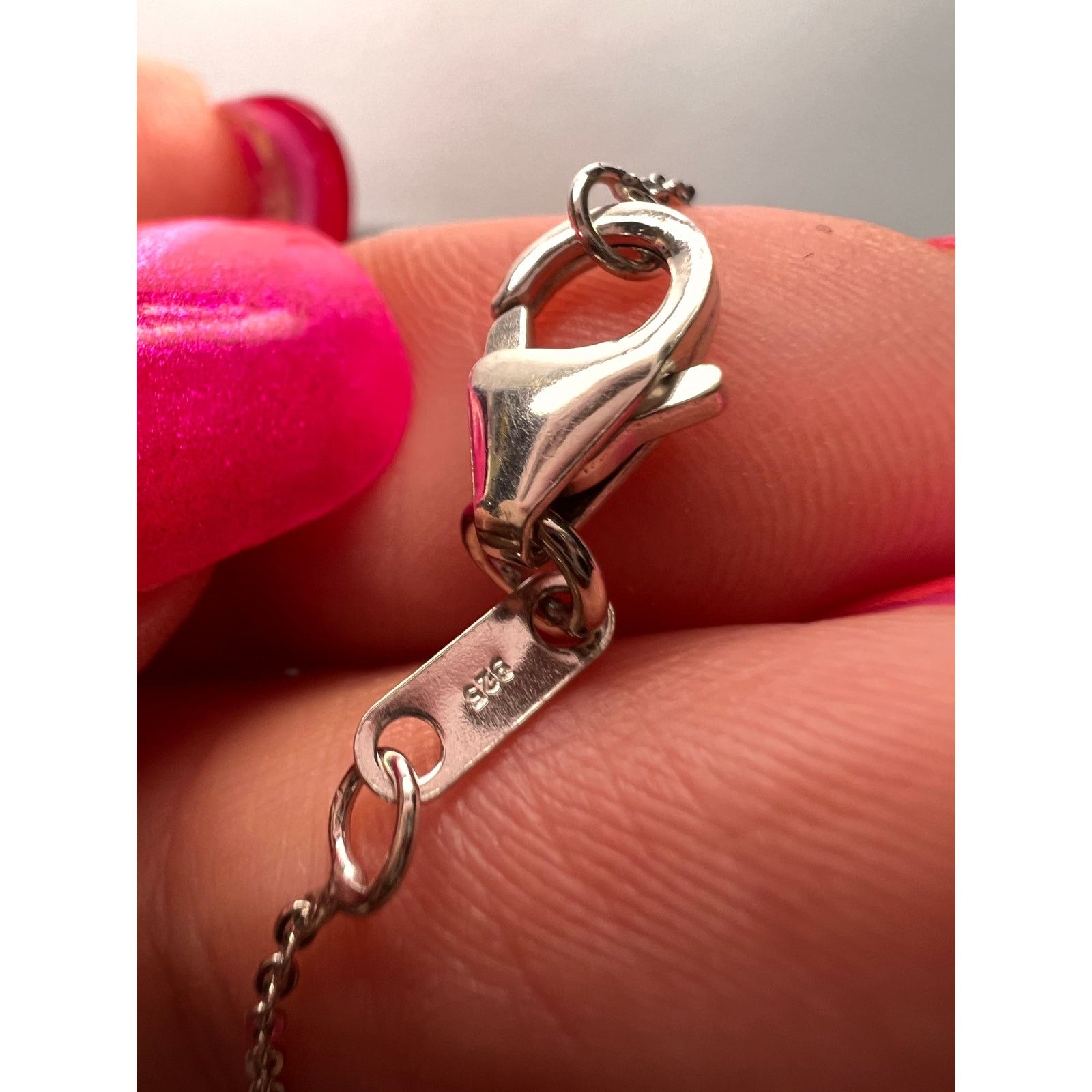 Other Jade pendant and chain necklace in platinum over sterling Size ONE SIZE - 10 Thumbnail