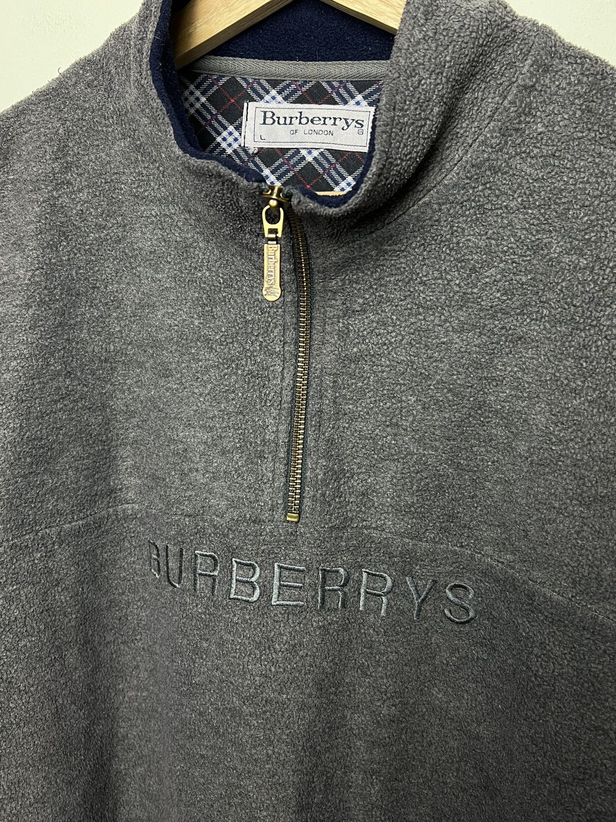 burberry y2k fleece rare vintage sweatshirt