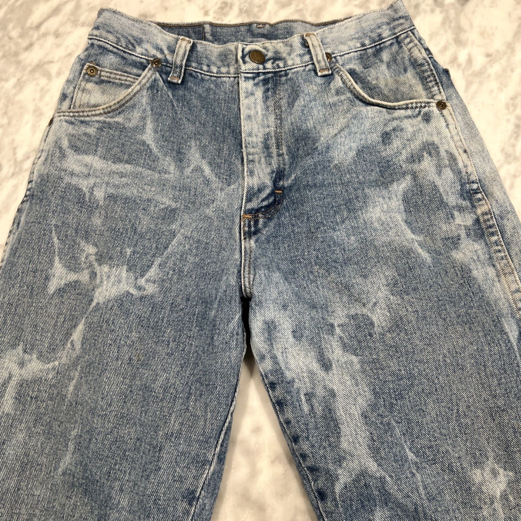 Wrangler VINTAGE Wrangler Jeans Blue 25 x 26 Snap Zipper Straight Size US 26 / EU 42 - 2 Thumbnail