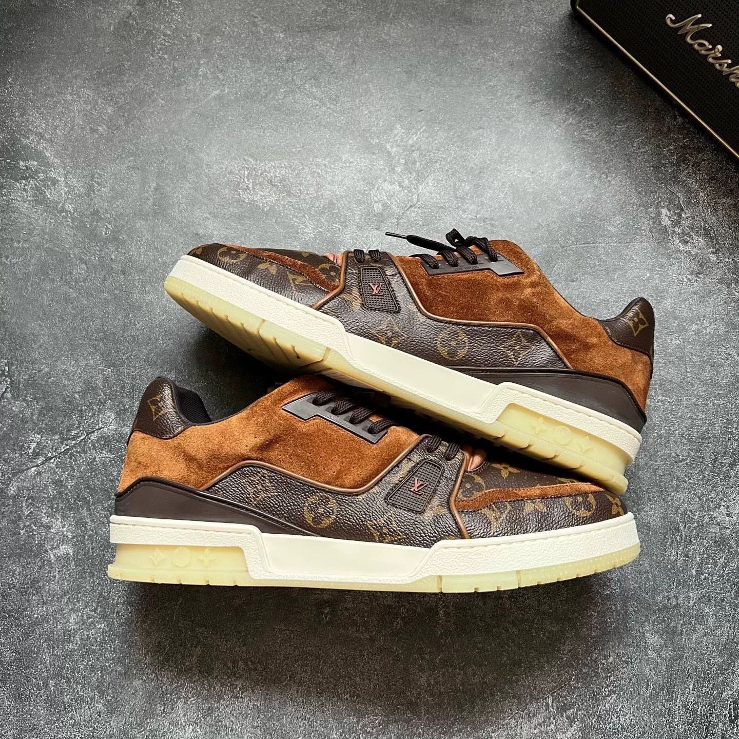 Louis Vuitton Louis Vuitton Training Brown Lowtop Sneakers 11 Men Size US 11 / EU 44 - 1 Thumbnail