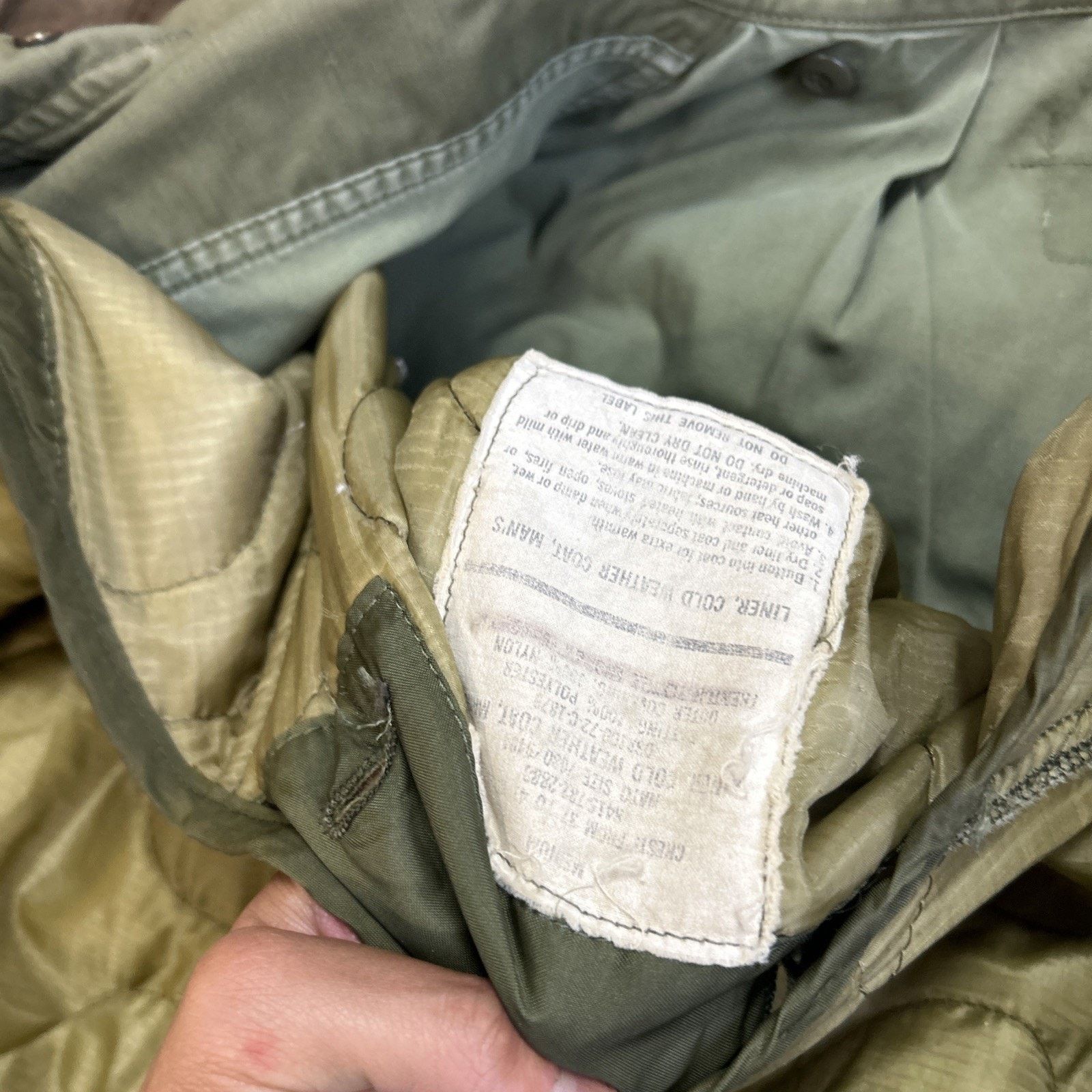 Other Vtg US Military M-65 Cold Weather Coat Jacket Mens M Size US M / EU 48-50 / 2 - 4 Thumbnail