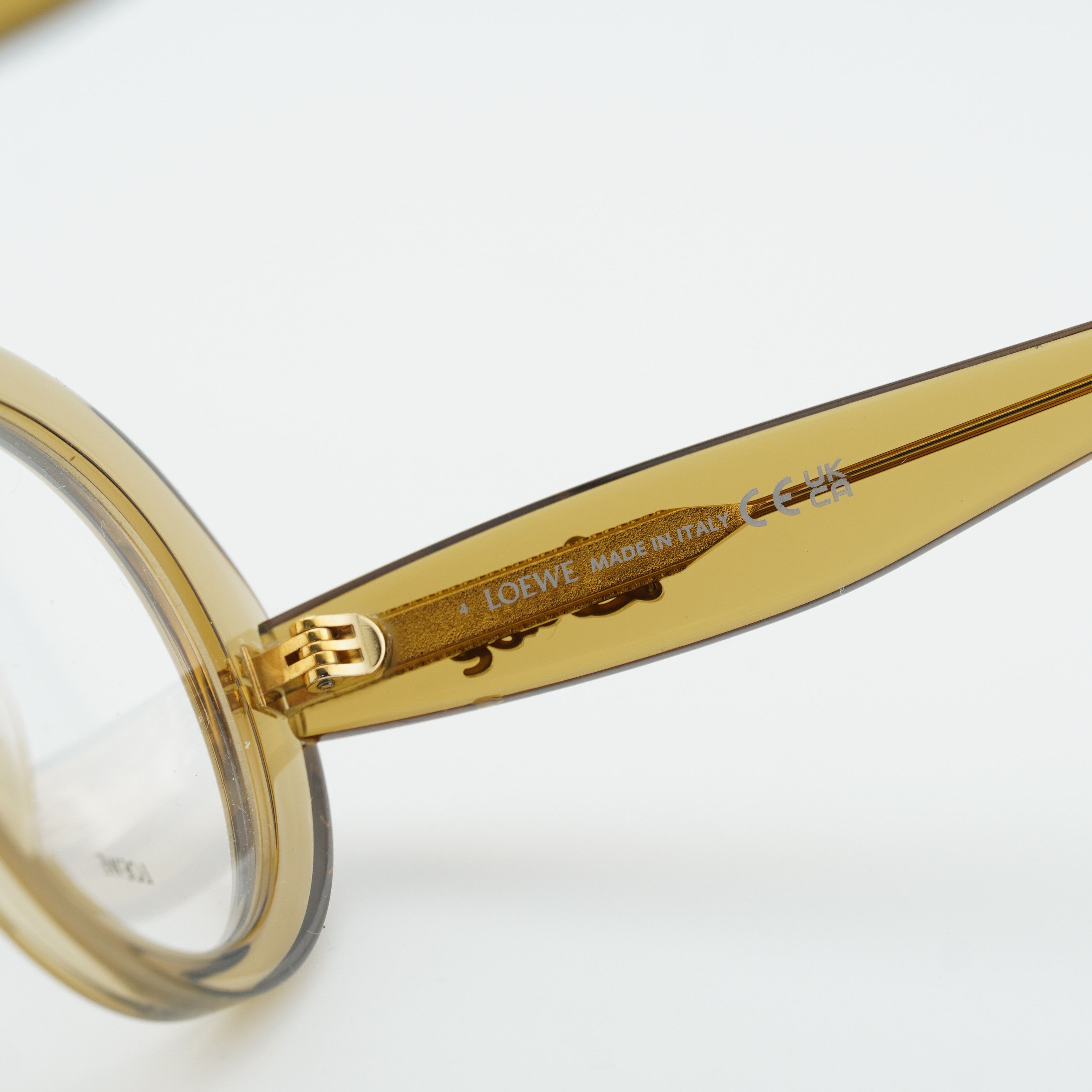 Loewe Loewe LW50089I 096 Eyeglasses Green 53mm Oval Frame Size ONE SIZE - 9 Thumbnail
