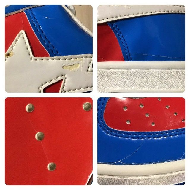 Bape × Marvel Comics × Nigo 2005 Marvel Comics Patent Leather BAPE STA Sneakers NIGO APE Size US 8.5 / EU 41-42 - 6 Thumbnail