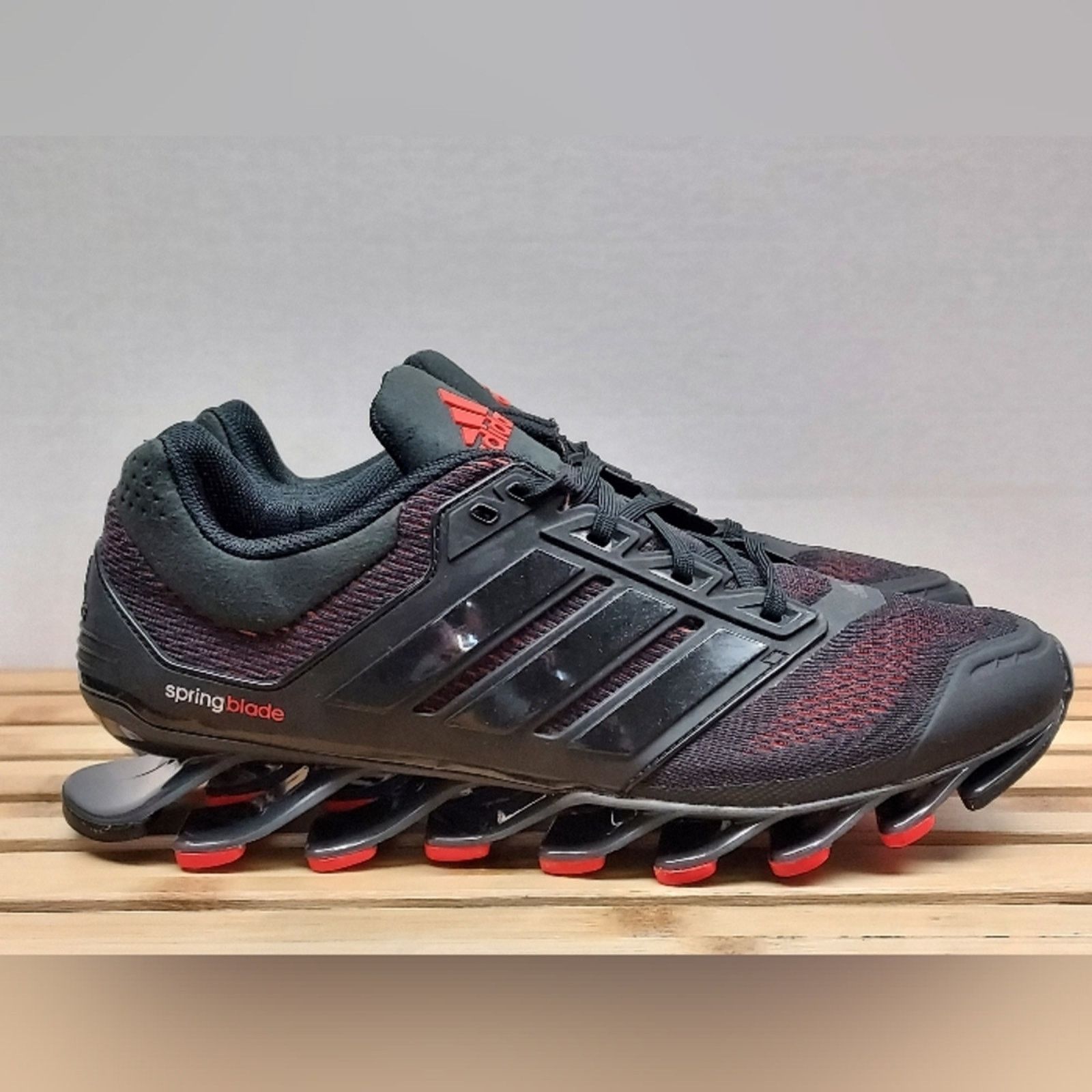 Adidas Adidas Mens | Black & Red Springblade Athletic Shoes Size 9 Size US 9 / EU 42 - 6 Thumbnail