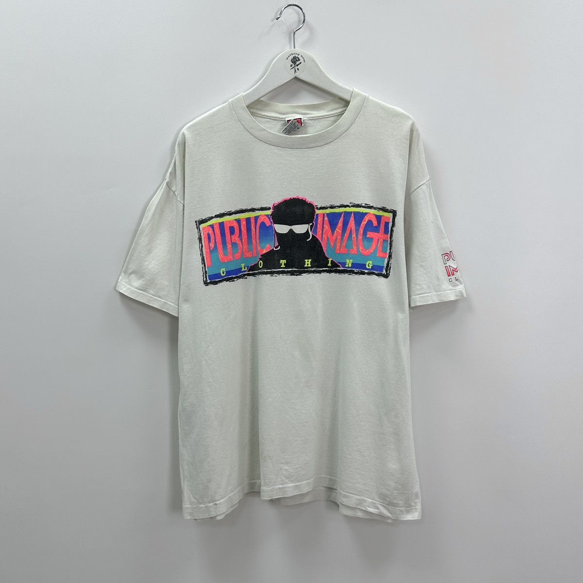 Vintage Vintage 90s Public Image Clothing USA surfing skate y2k tee Size US XXL / EU 58 / 5 - 1 Thumbnail