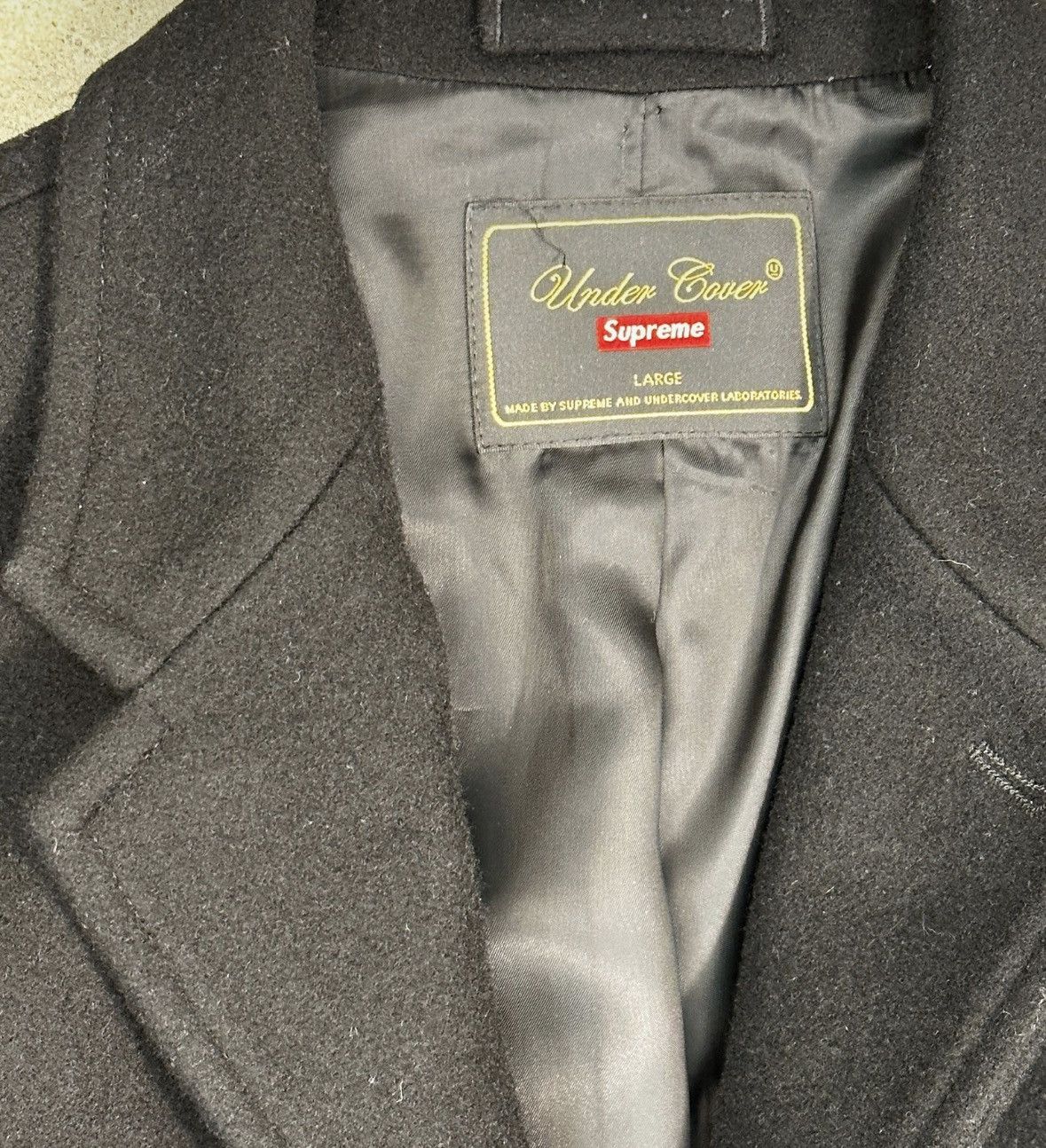 Undercover AW16 Supreme x Undercover Wool Coat Size US L / EU 52-54 / 3 - 7 Thumbnail