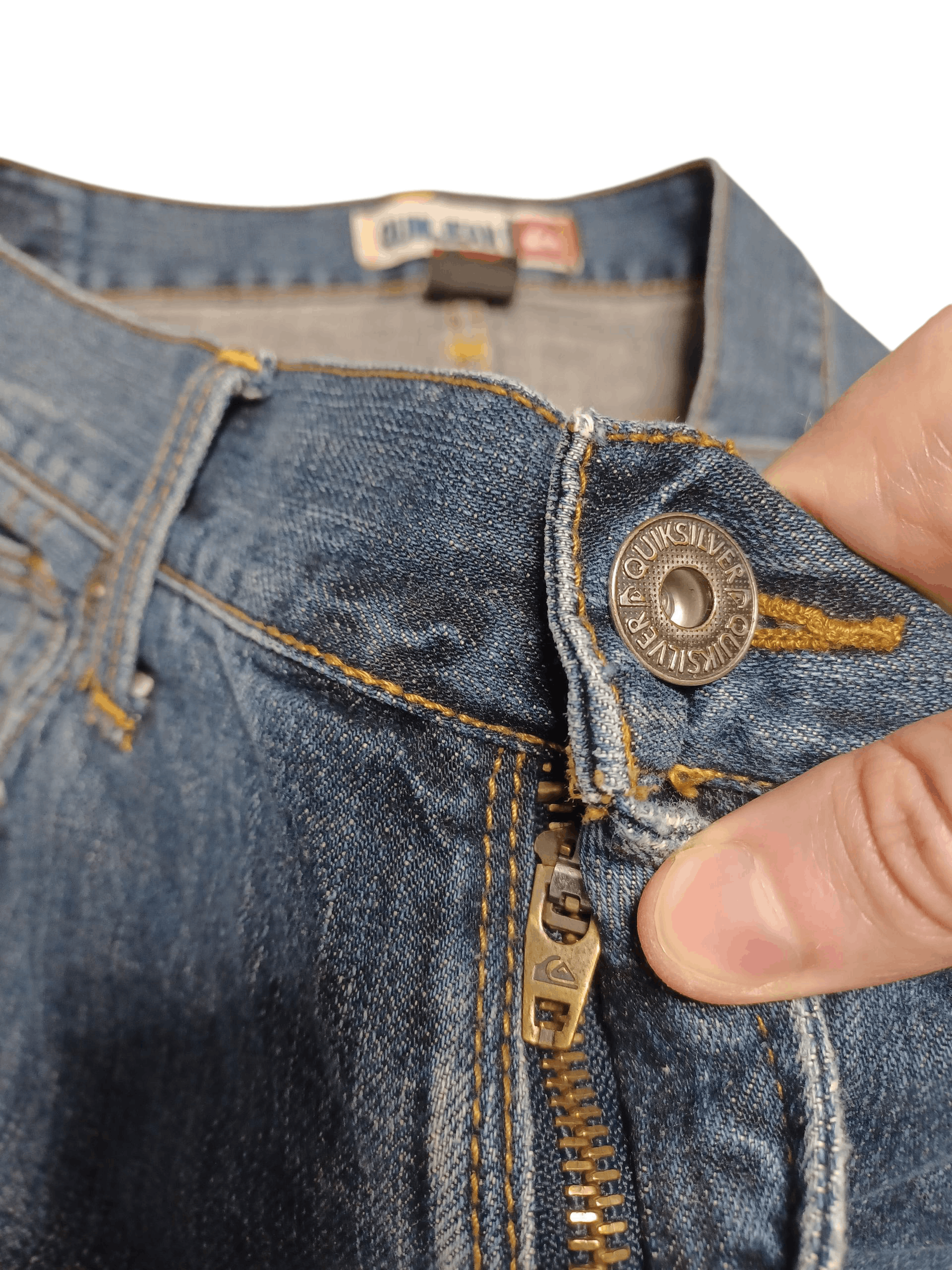 Quiksilver QUIKJEAN QUIKSILVER VINTAGE SK8 JEANS DENIM Size US 34 / EU 50 - 2 Thumbnail