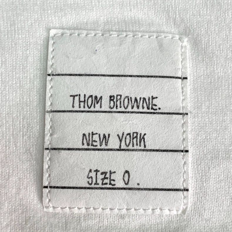 Thom Browne Thom Browne size0 White satin colored striped cotton round Size US XS / EU 42 / 0 - 5 Thumbnail
