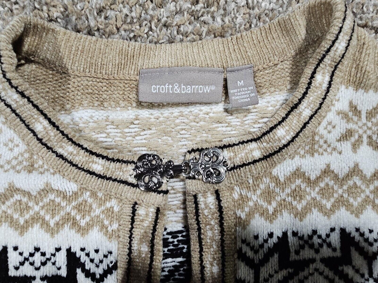 Croft & Barrow Croft Barrow Fair Isle Clasps Acrylic Sweater Cardigan M Size M / US 6-8 / IT 42-44 - 4 Thumbnail