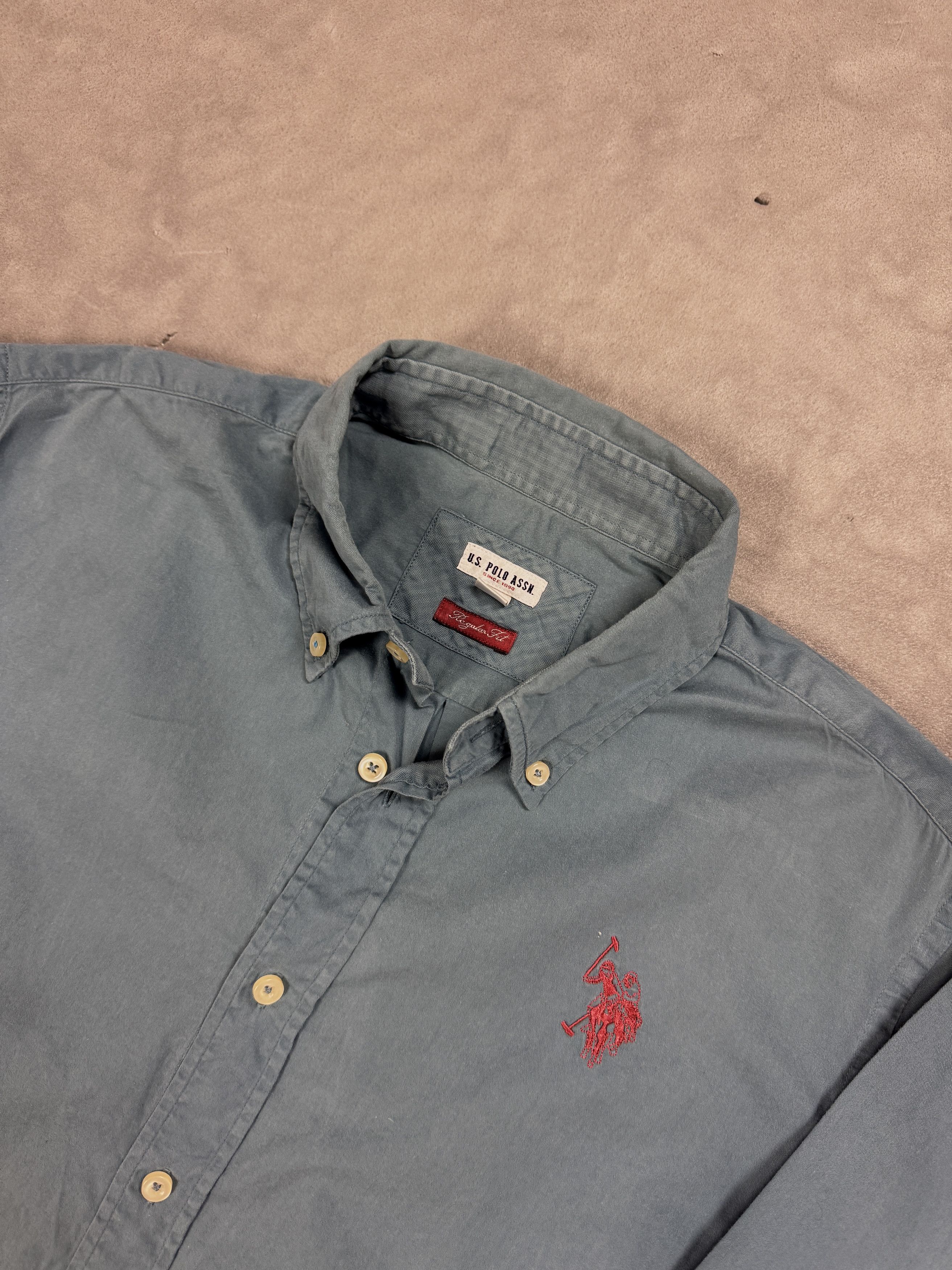 U.S. Polo Assn. × Vintage U.S. Polo Assn blue formal shirt elegant retro 90s y2k Size US M / EU 48-50 / 2 - 4 Thumbnail